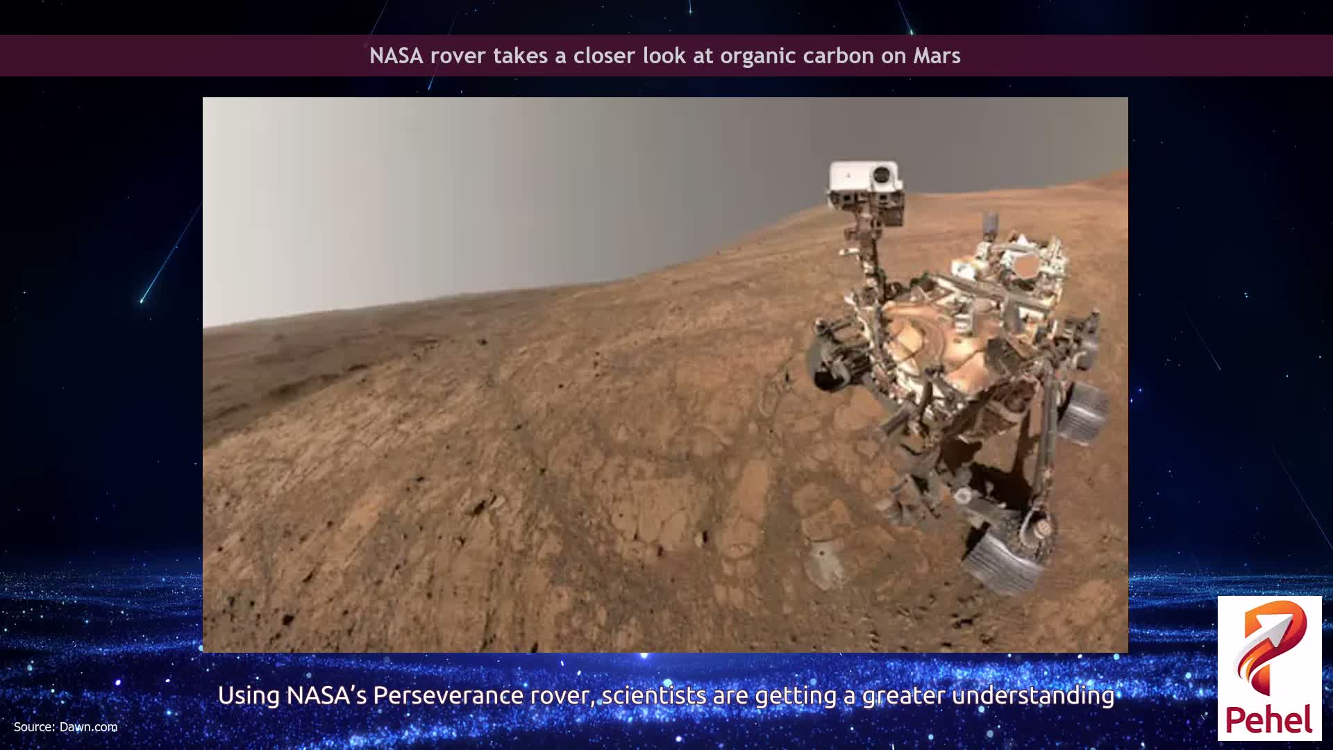 NASA rover takes a closer look at organic carbon on Mars