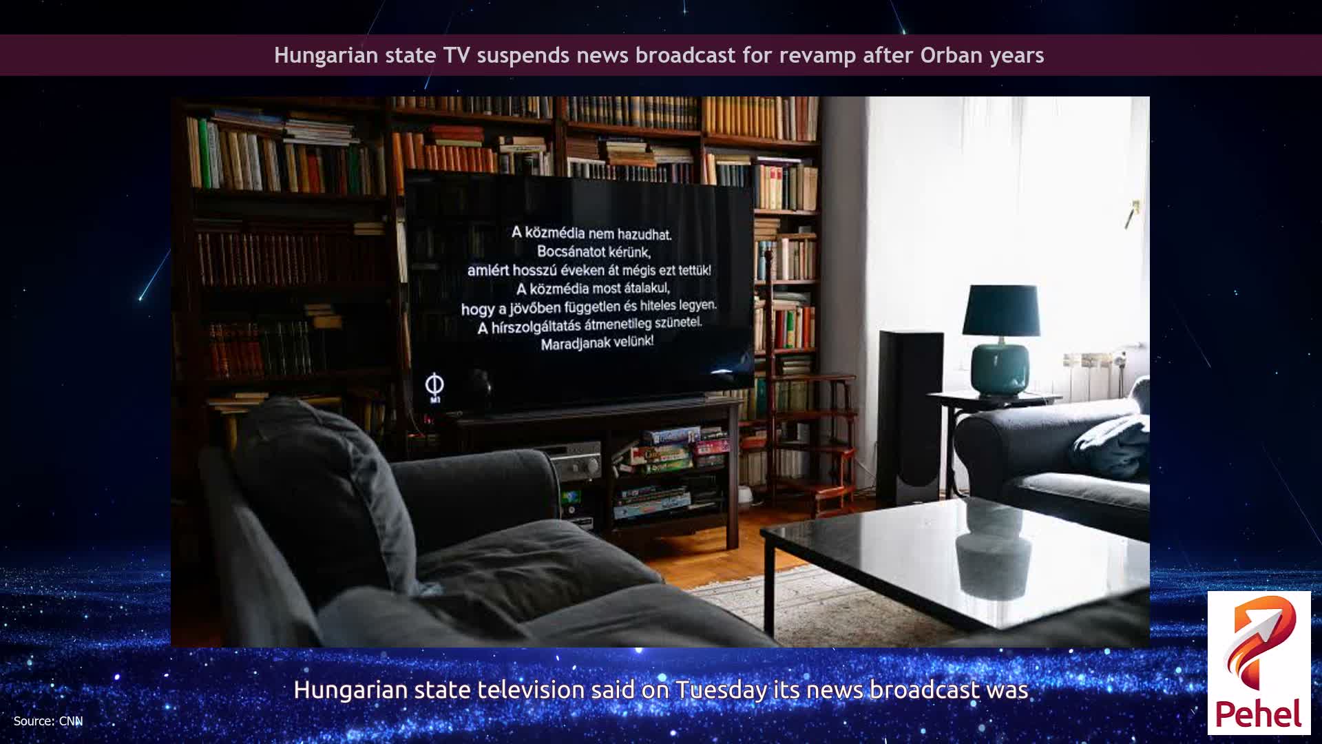 Hungarian state TV suspends news broadcast for revamp after Orban years