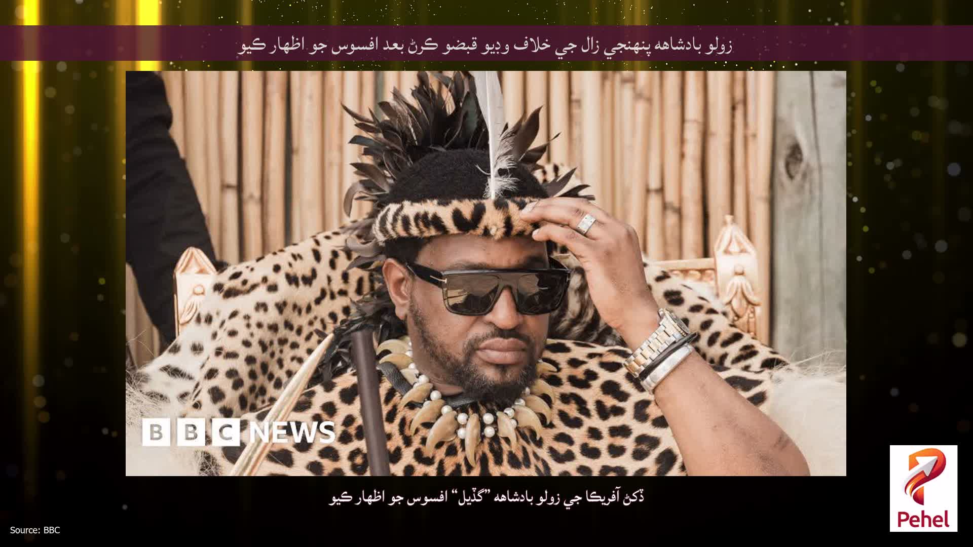 زولو بادشاهه پنهنجي زال جي خلاف وڊيو قبضو ڪرڻ بعد افسوس جو اظهار ڪيو
