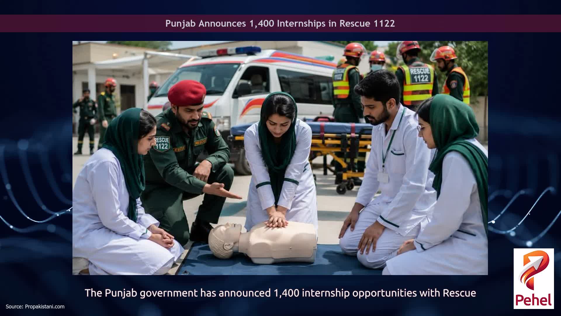 Punjab Announces 1,400 Internships in Rescue 1122