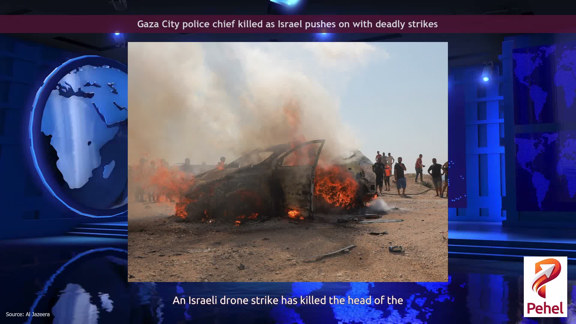 Gaza City police chief killed as Israel pushes on with deadly strikes
