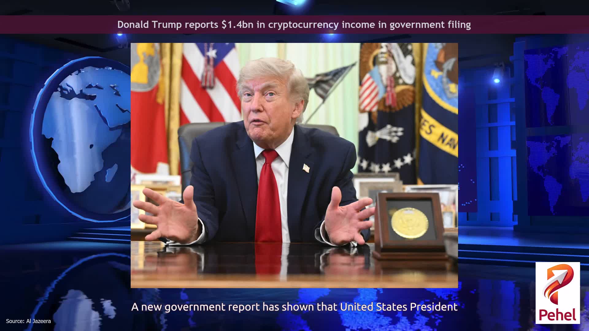 Donald Trump reports $1.4bn in cryptocurrency income in government filing