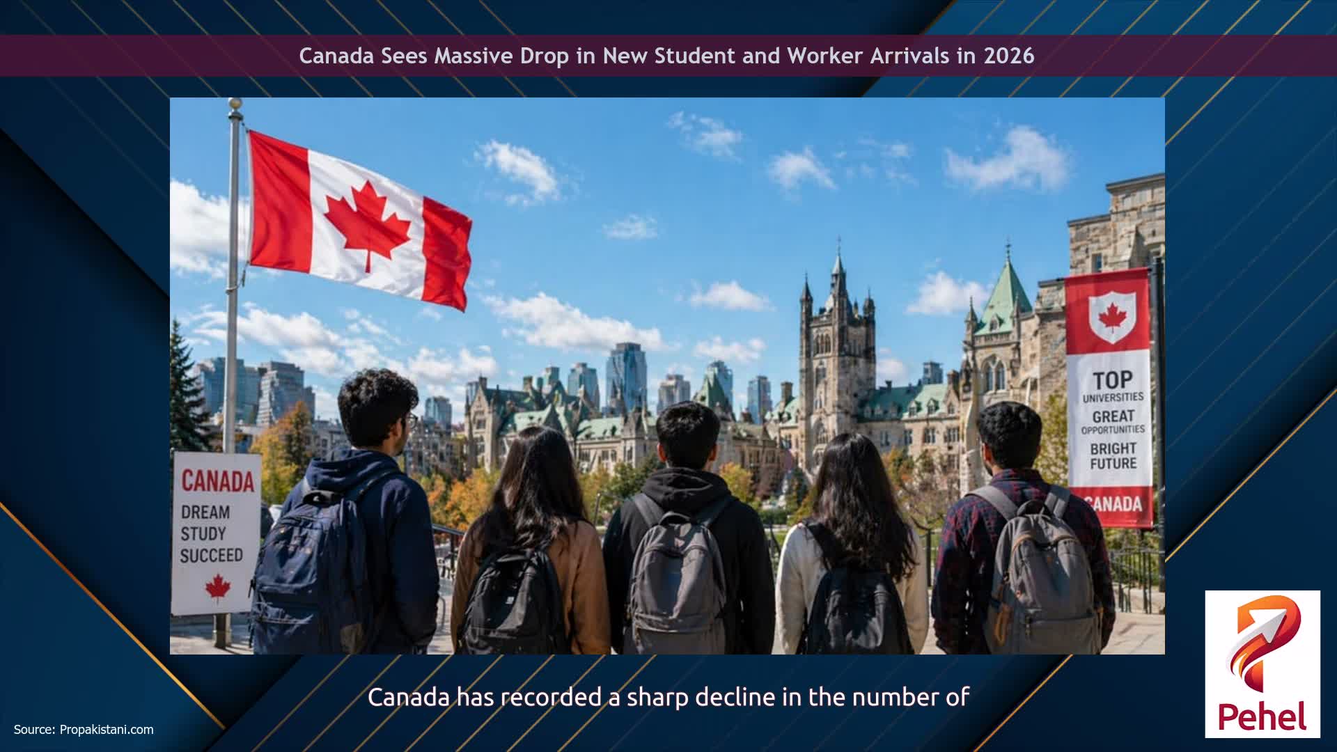 Canada Sees Massive Drop in New Student and Worker Arrivals in 2026