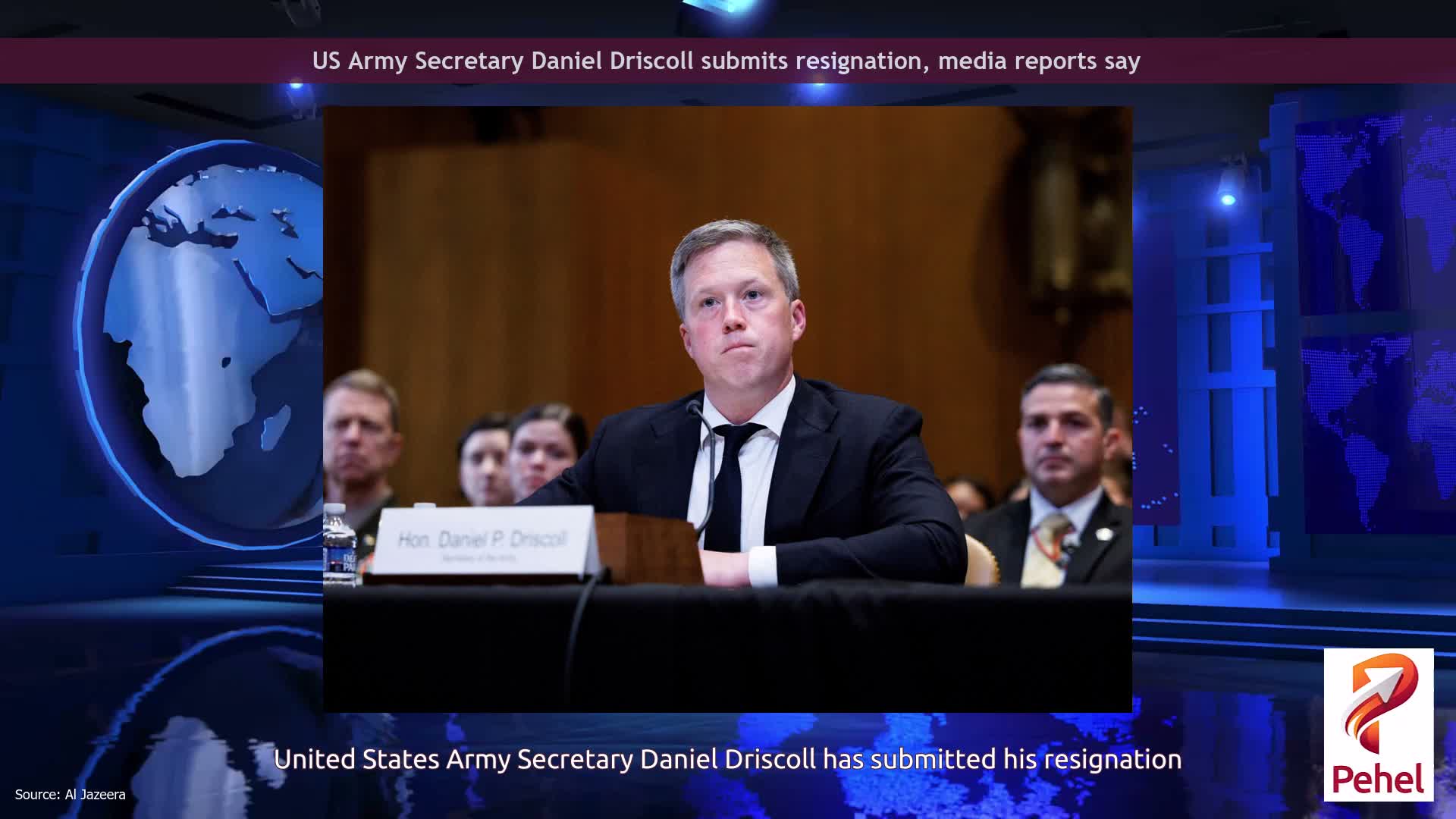 US Army Secretary Daniel Driscoll submits resignation, media reports say