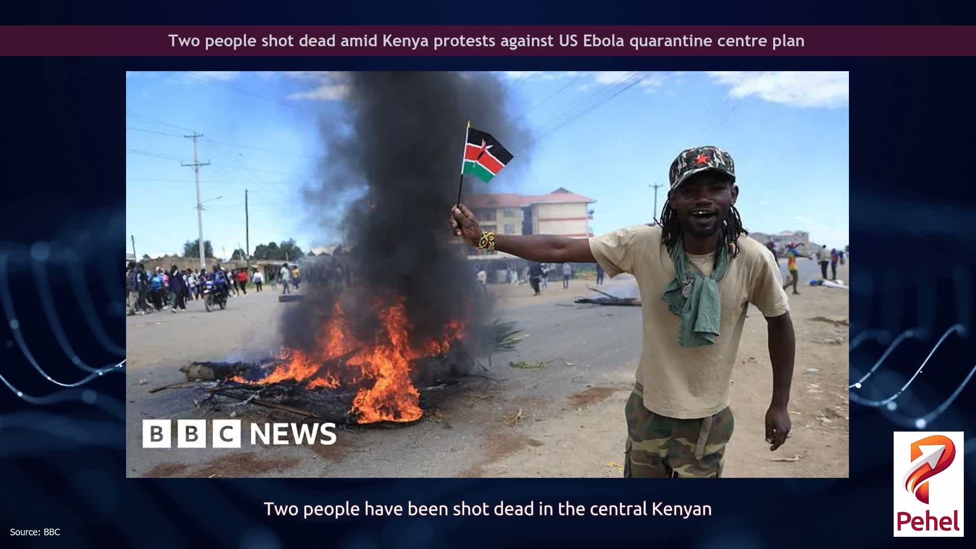 Two people shot dead amid Kenya protests against US Ebola quarantine centre plan