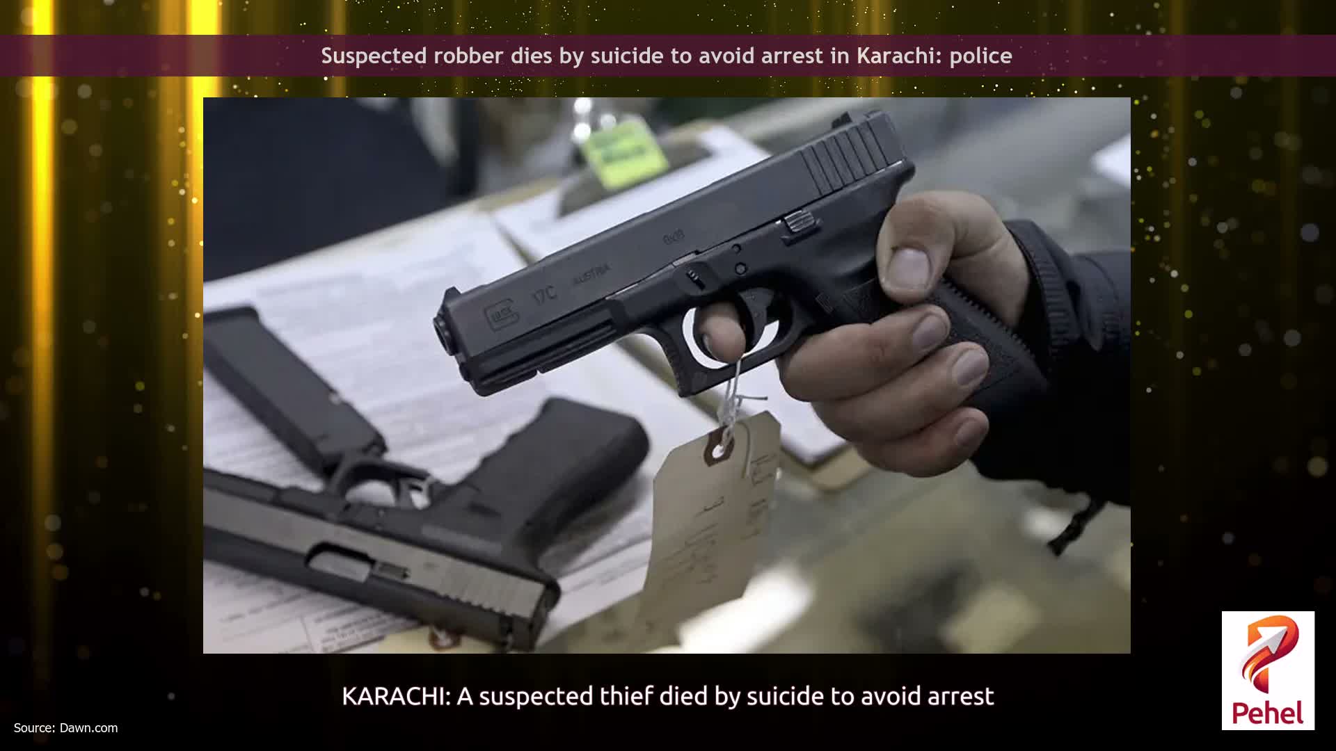 Suspected robber dies by suicide to avoid arrest in Karachi: police