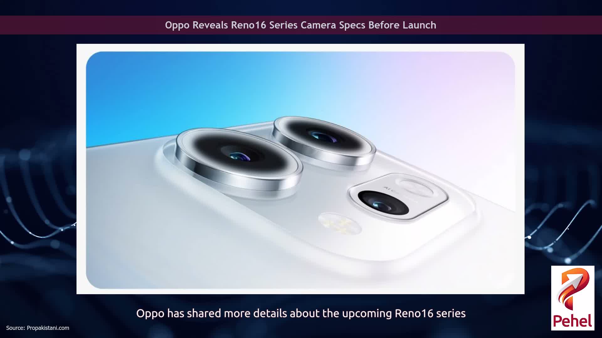 Oppo Reveals Reno16 Series Camera Specs Before Launch