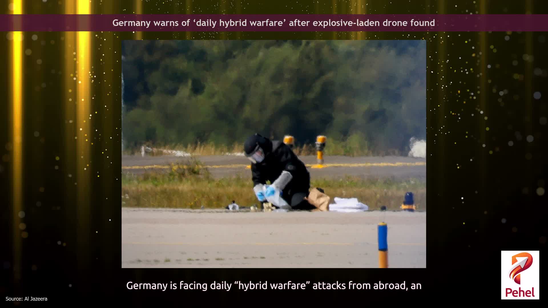 Germany warns of ‘daily hybrid warfare’ after explosive-laden drone found