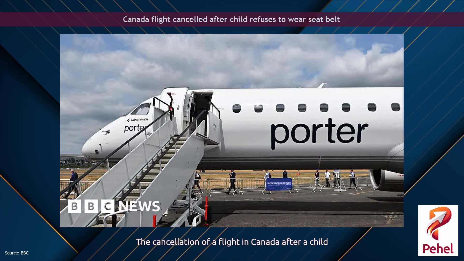 Canada flight cancelled after child refuses to wear seat belt