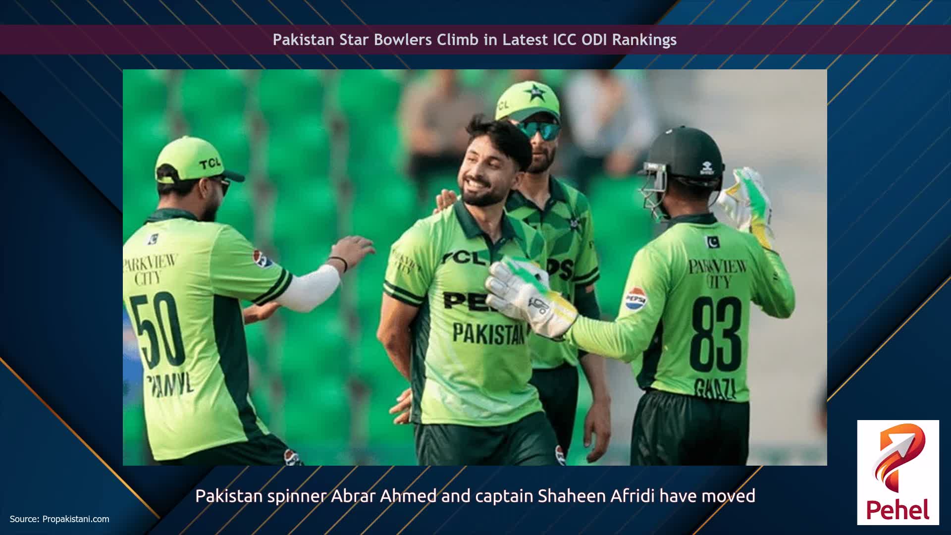 Pakistan Star Bowlers Climb in Latest ICC ODI Rankings