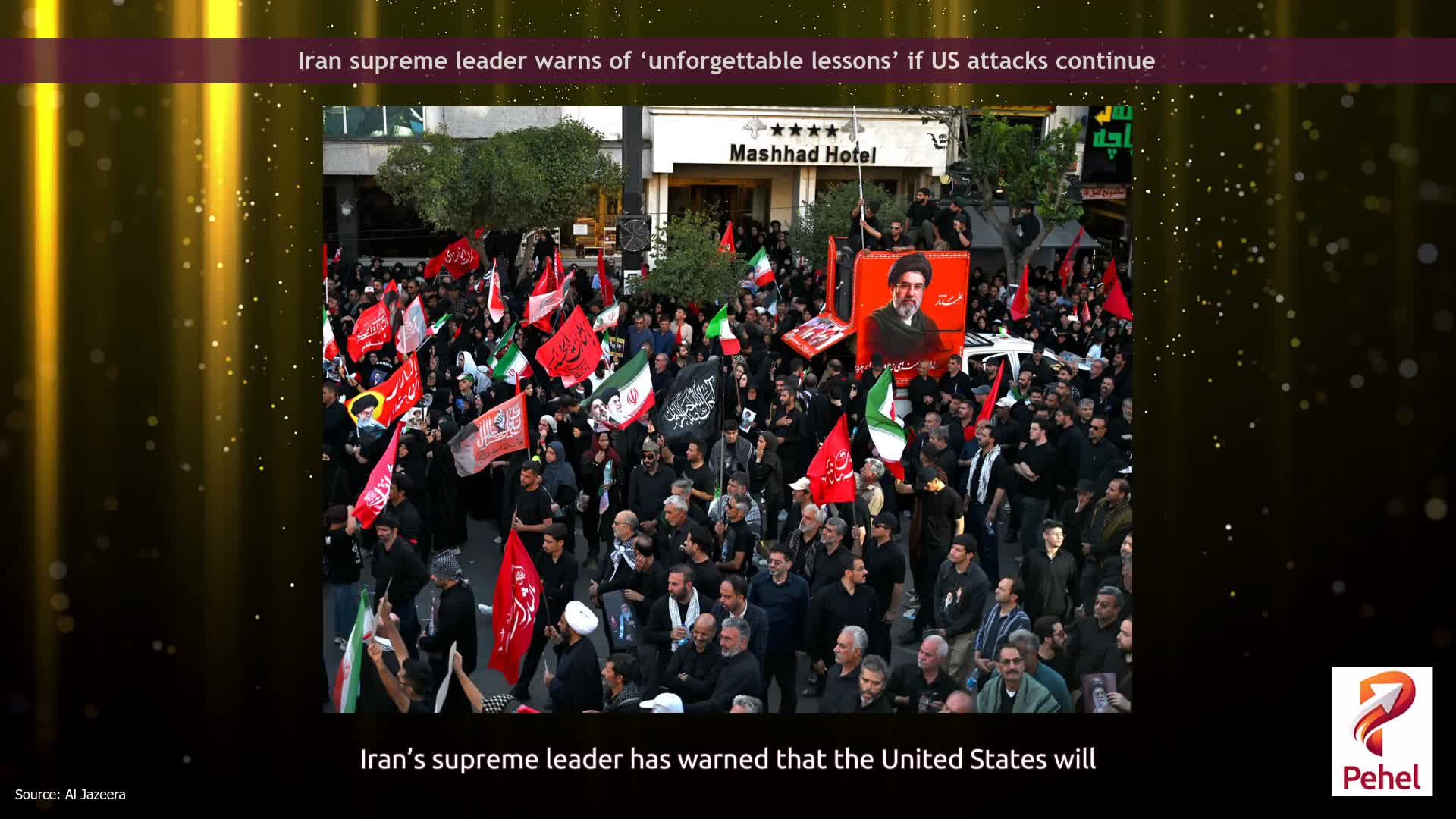 Iran supreme leader warns of ‘unforgettable lessons’ if US attacks continue