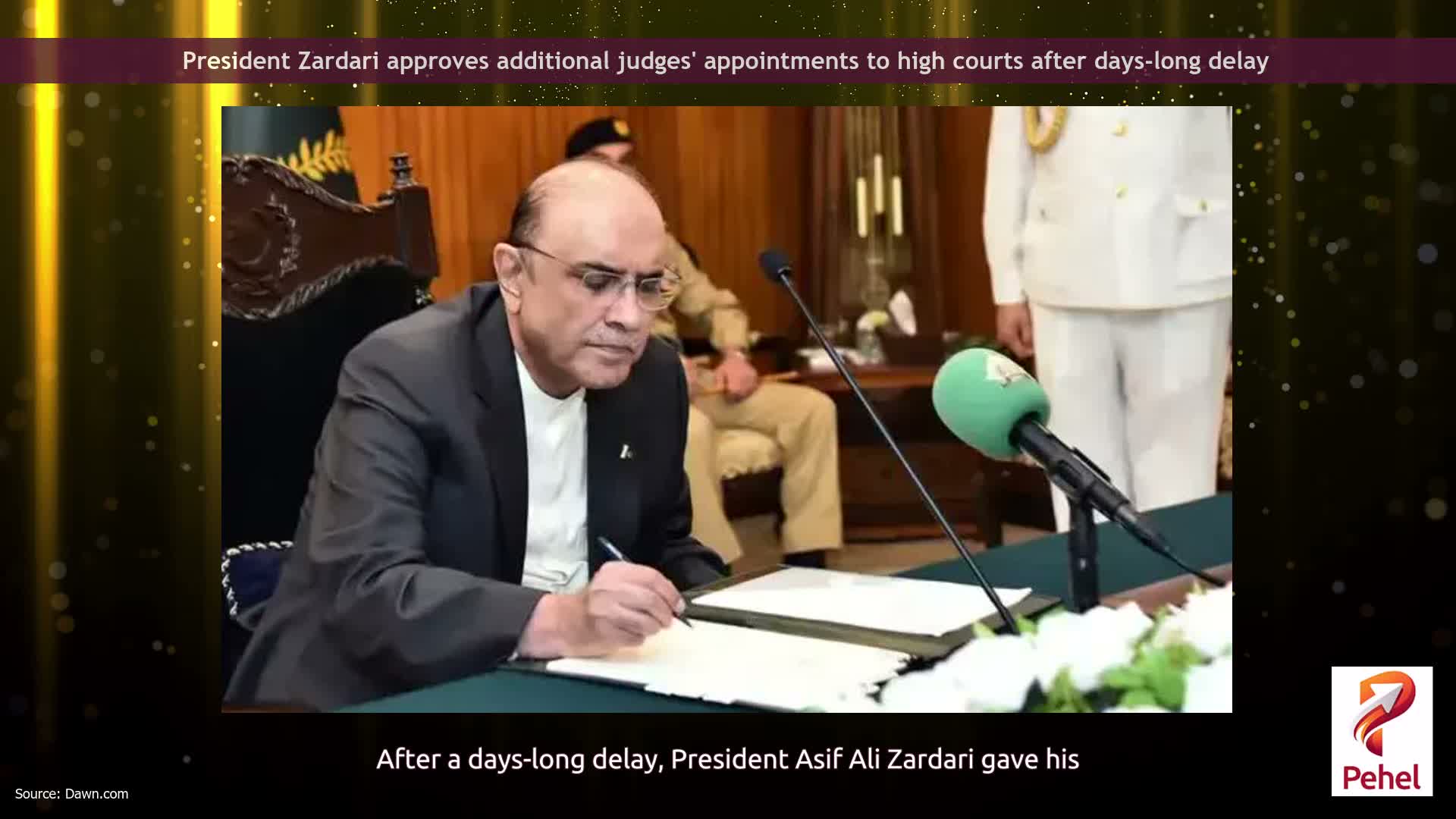 President Zardari approves additional judges' appointments to high courts after days-long delay