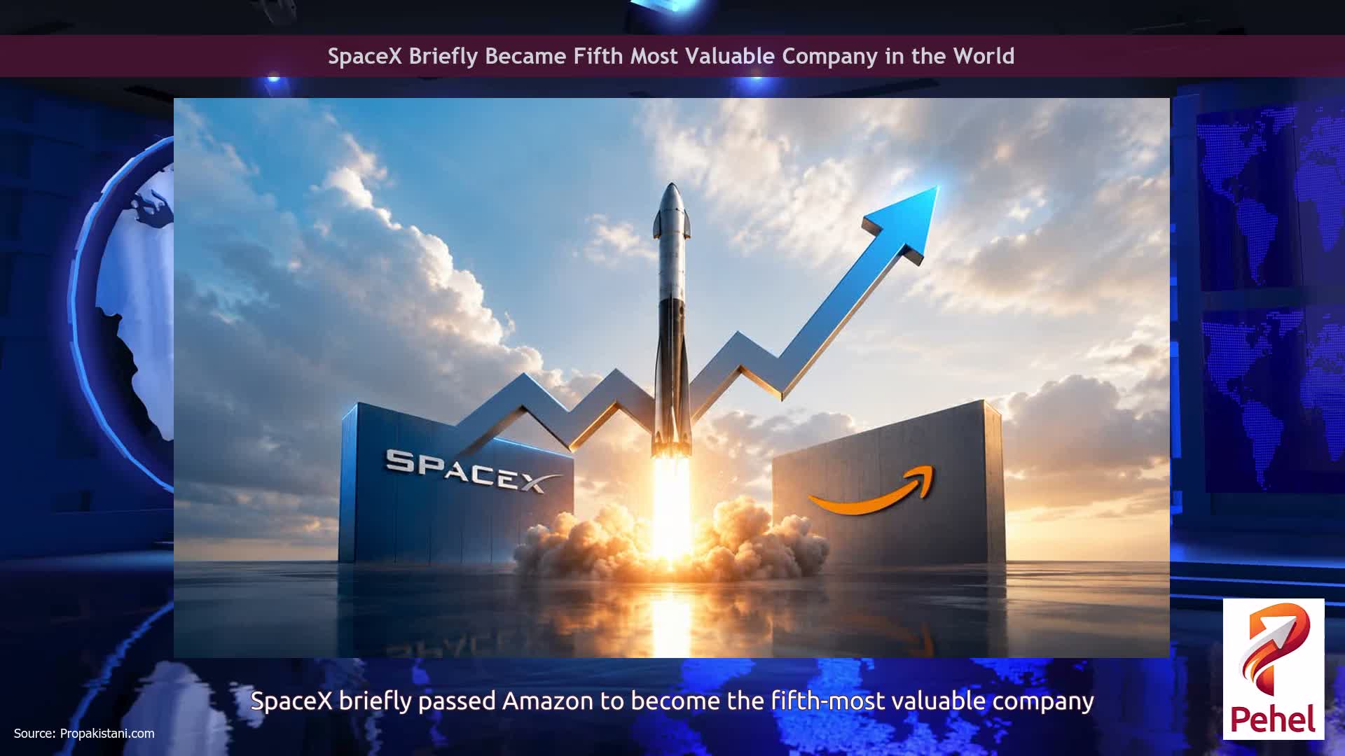 SpaceX Briefly Became Fifth Most Valuable Company in the World