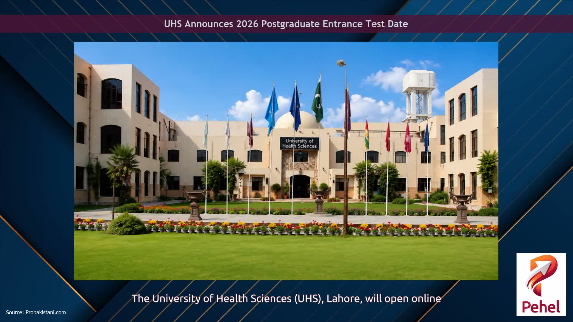 UHS Announces 2026 Postgraduate Entrance Test Date