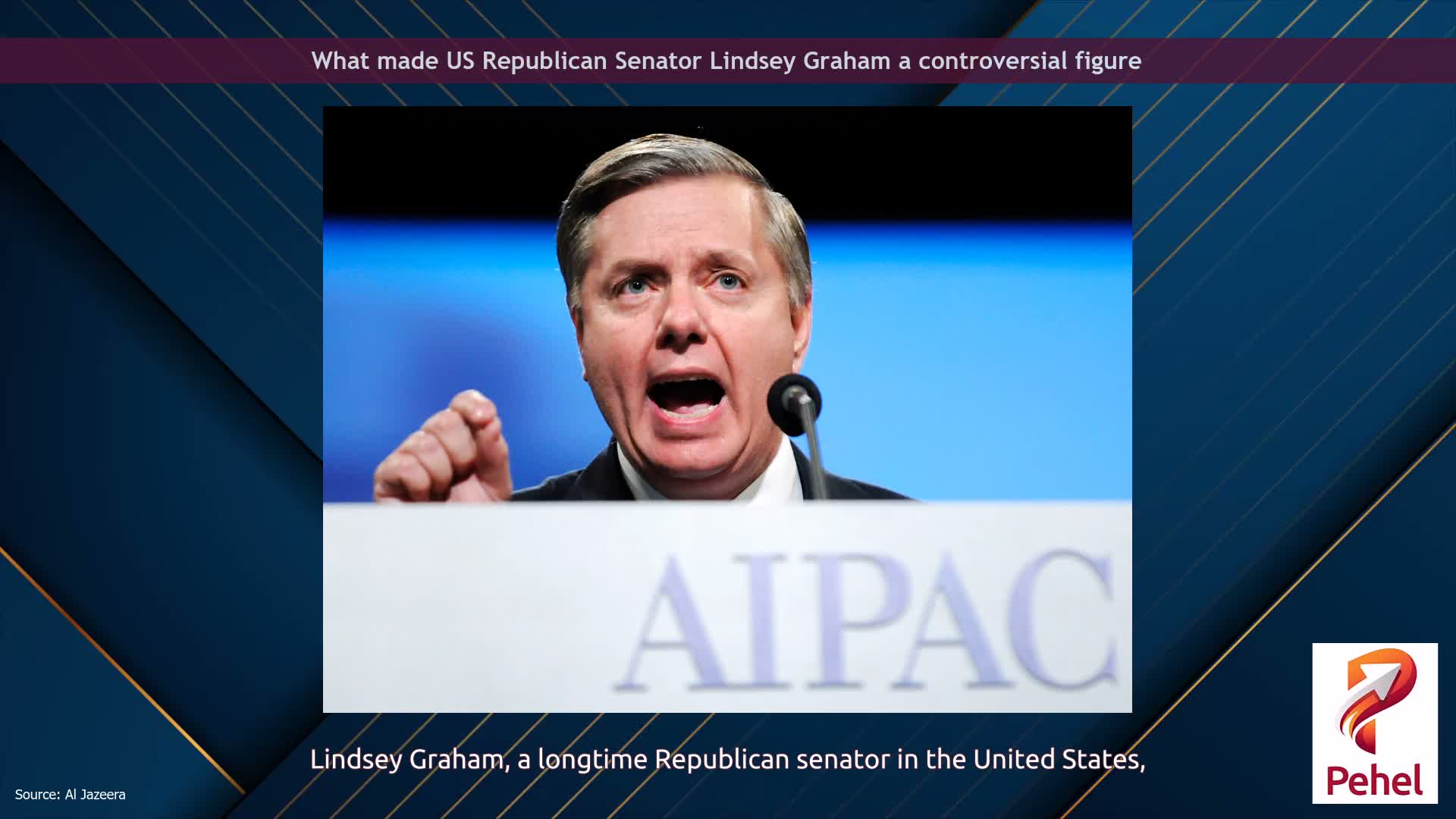 What made US Republican Senator Lindsey Graham a controversial figure