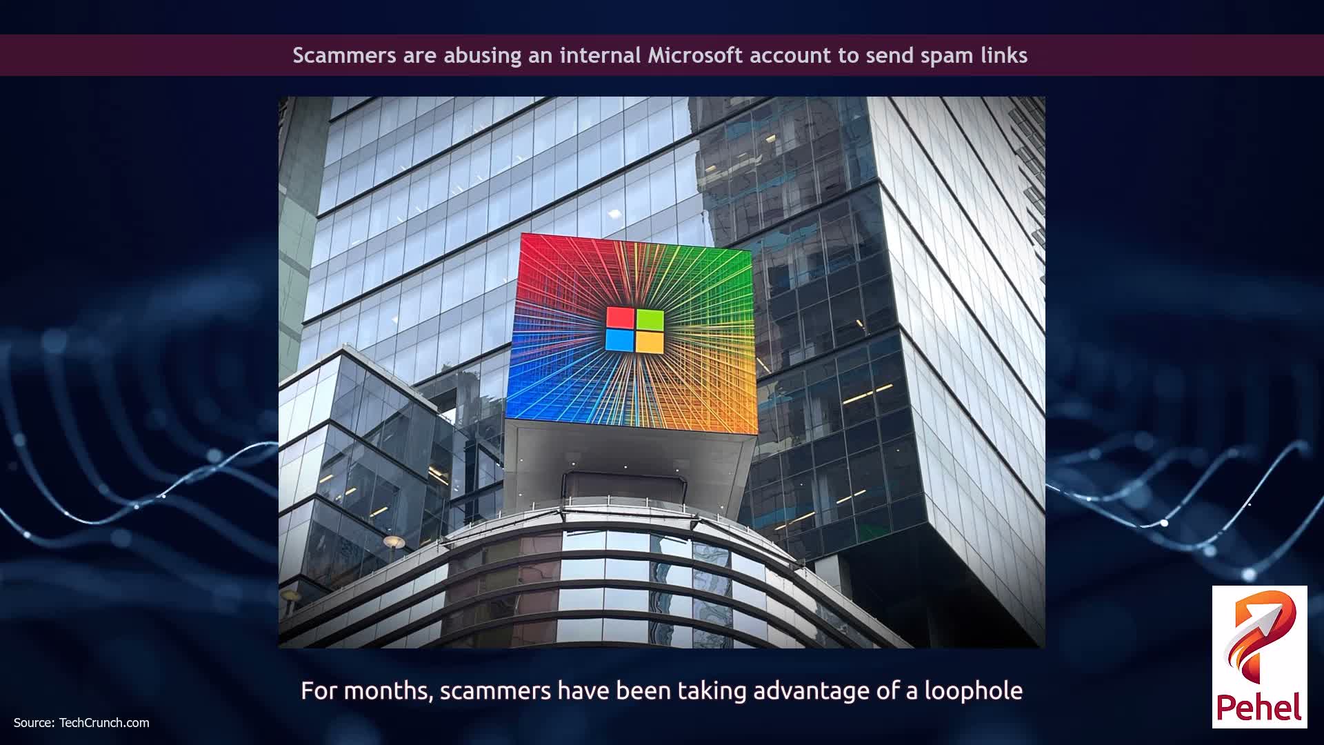 Scammers are abusing an internal Microsoft account to send spam links