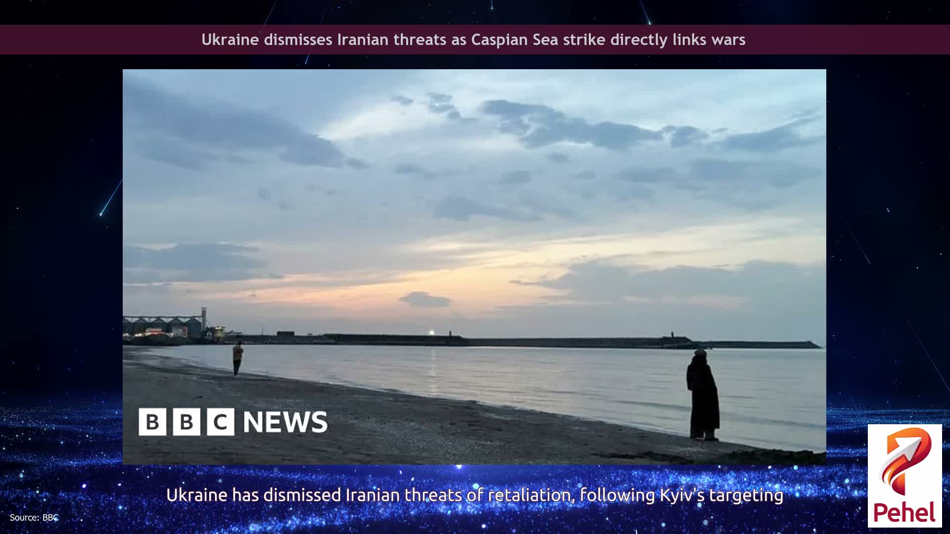 Ukraine dismisses Iranian threats as Caspian Sea strike directly links wars