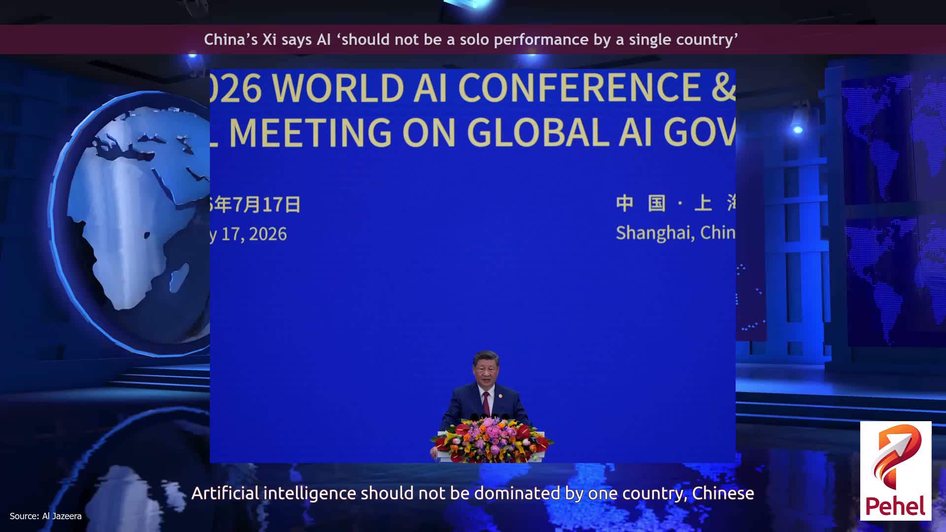 China’s Xi says AI ‘should not be a solo performance by a single country’