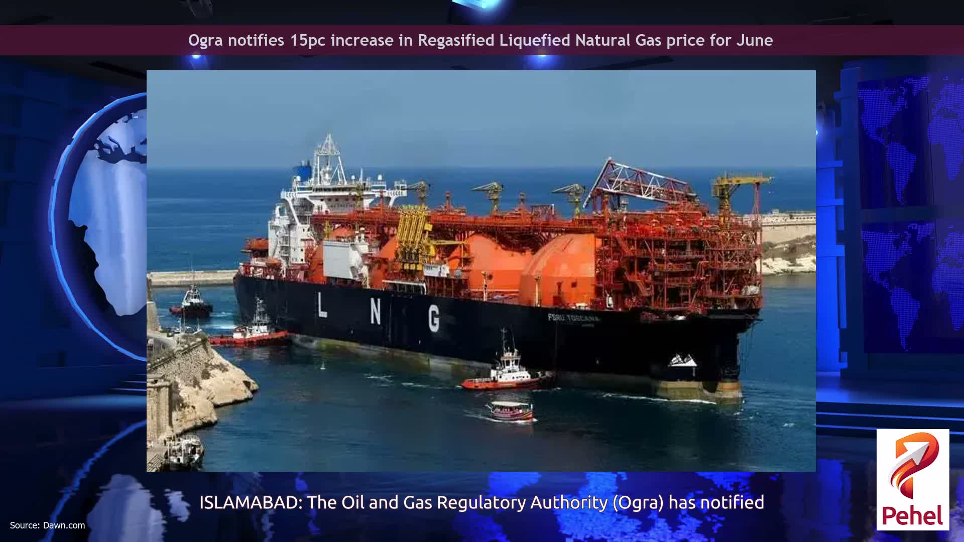 Ogra notifies 15pc increase in Regasified Liquefied Natural Gas price for June
