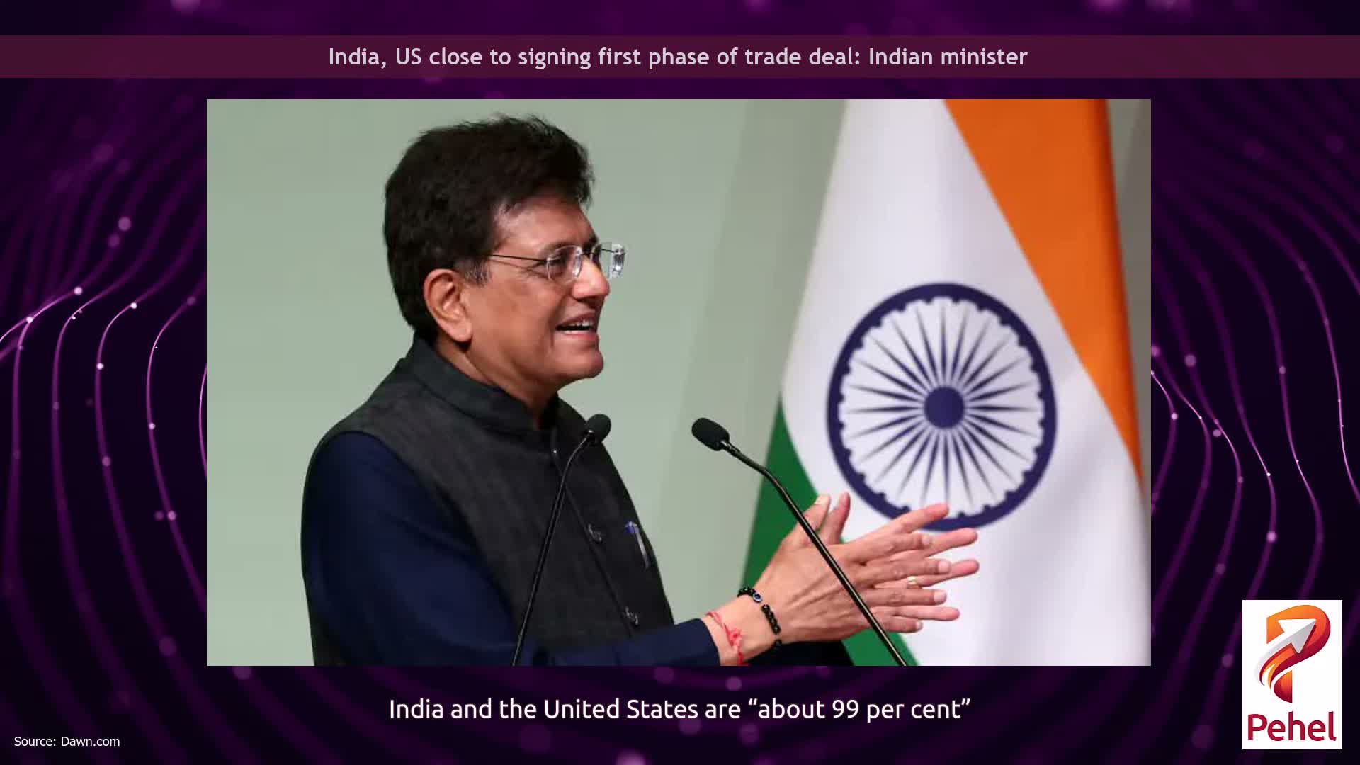 India, US close to signing first phase of trade deal: Indian minister