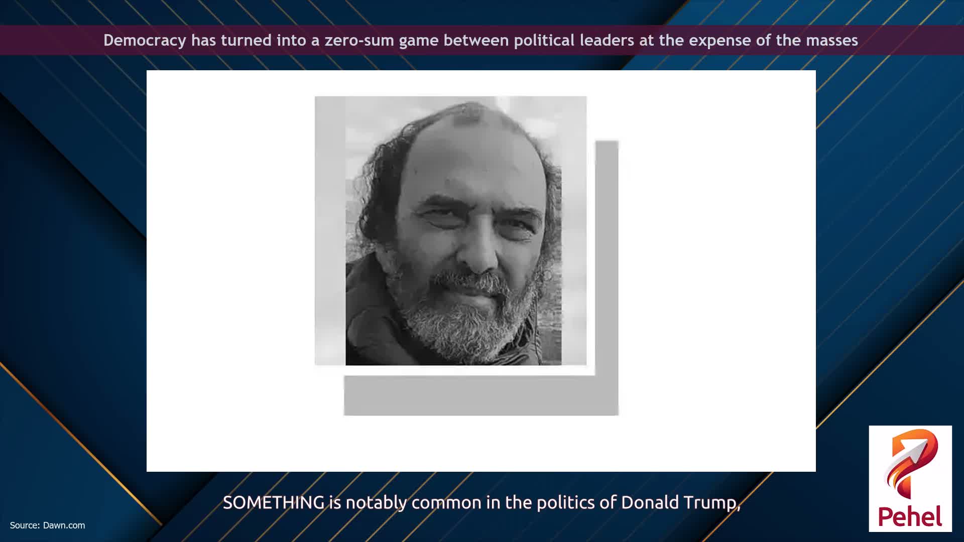 Democracy has turned into a zero-sum game between political leaders at the expense of the masses