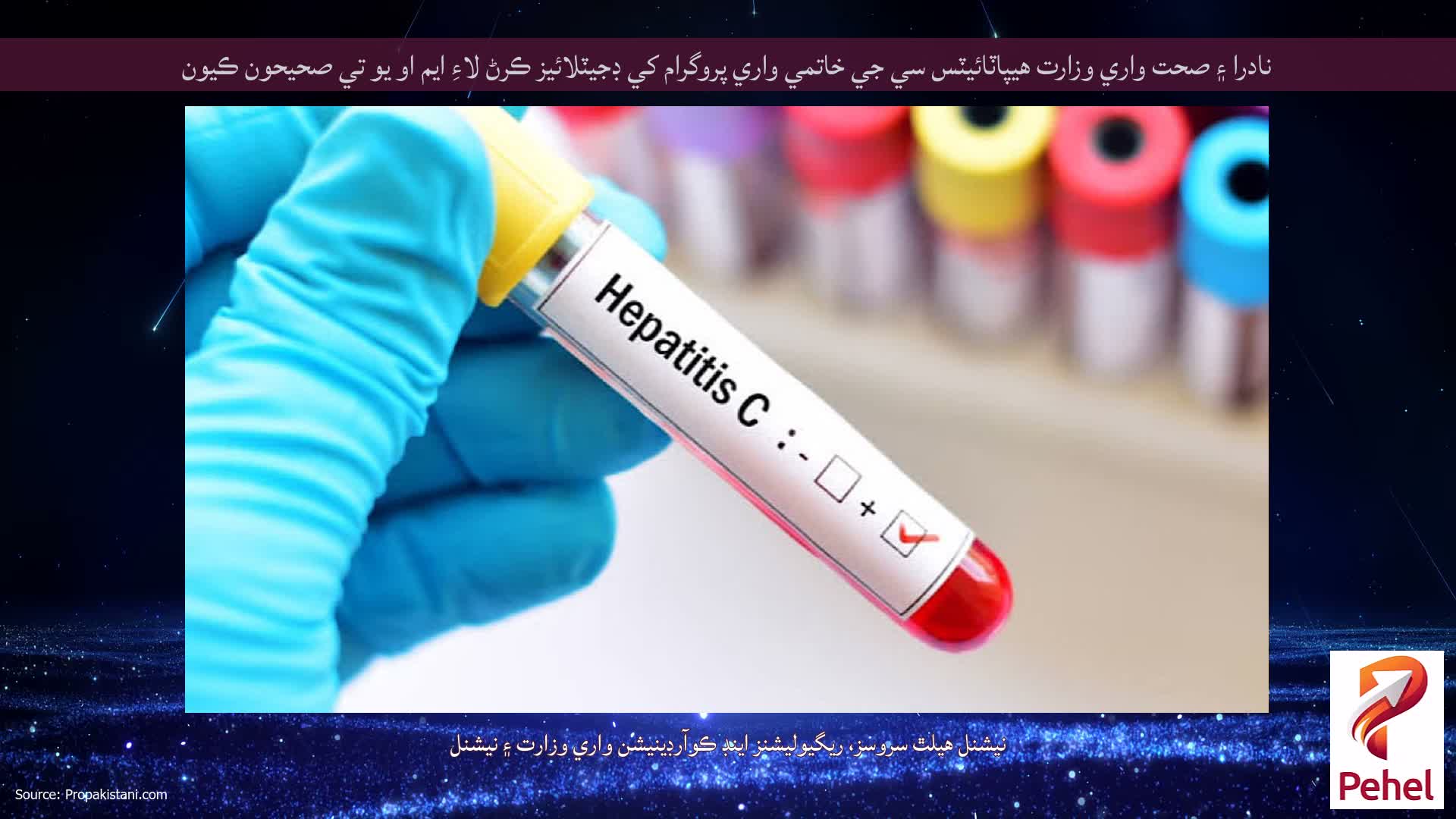 نادرا ۽ صحت واري وزارت هيپاٽائيٽس سي جي خاتمي واري پروگرام کي ڊجيٽلائيز ڪرڻ لاءِ ايم او يو تي صحيحون ڪيون