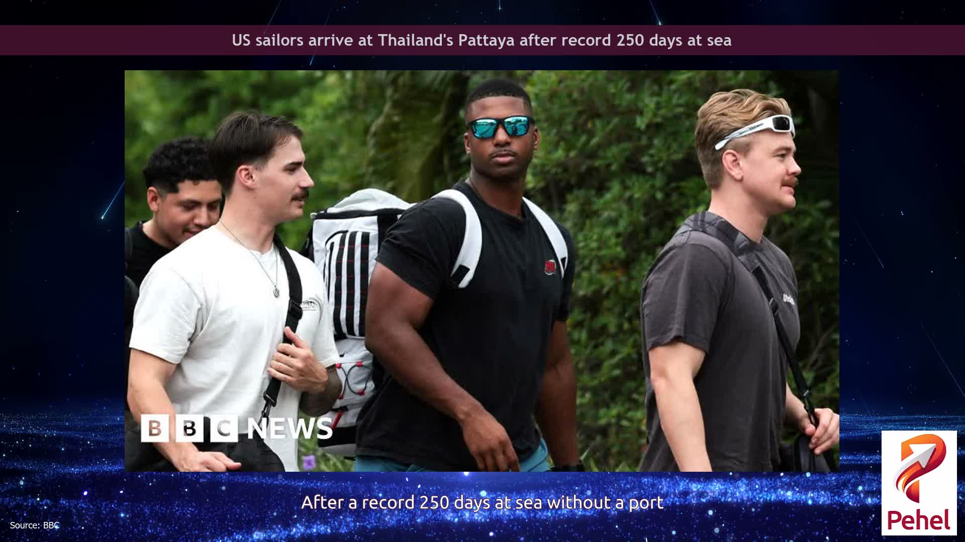 US sailors arrive at Thailand's Pattaya after record 250 days at sea