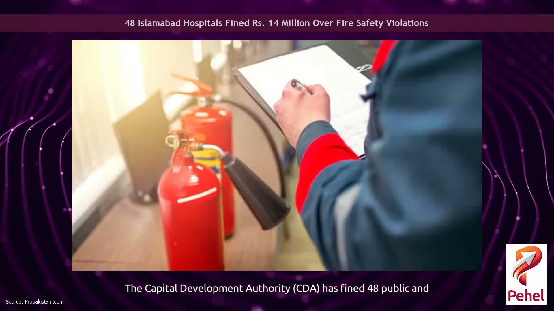 48 Islamabad Hospitals Fined Rs. 14 Million Over Fire Safety Violations