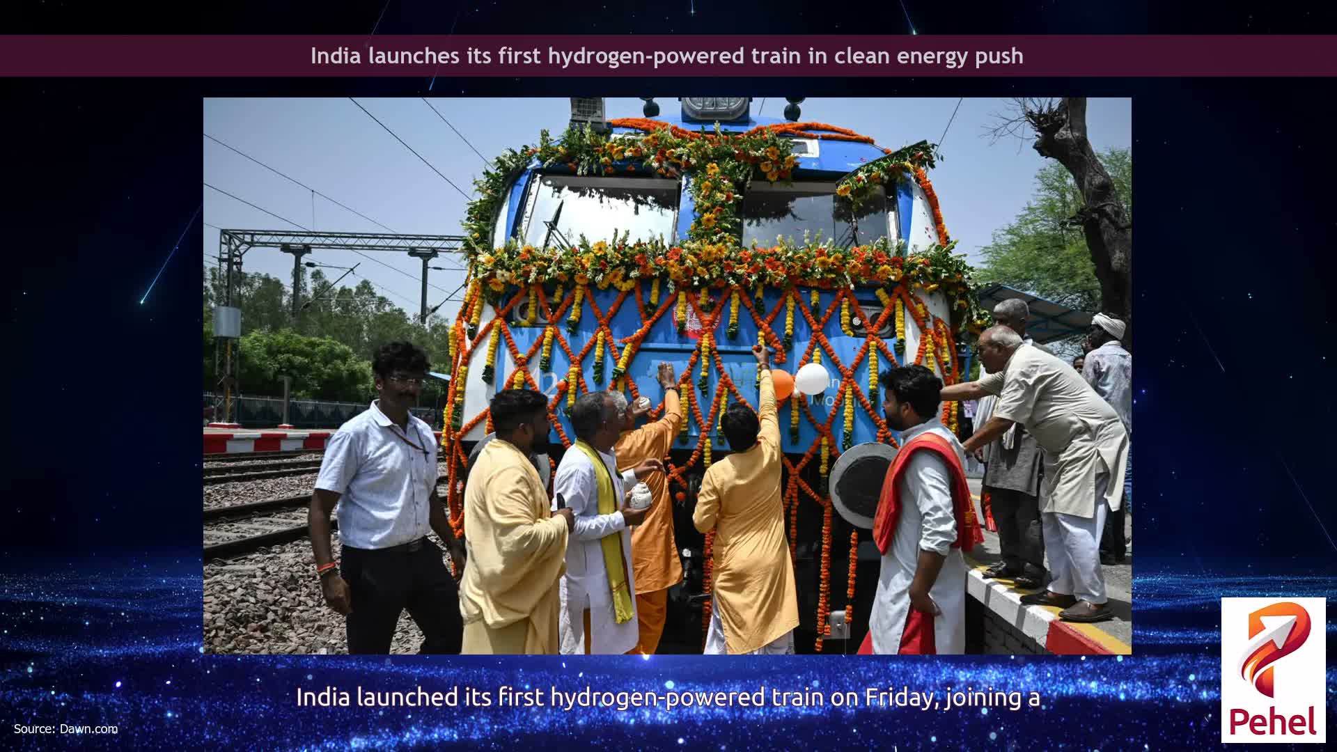 India launches its first hydrogen-powered train in clean energy push