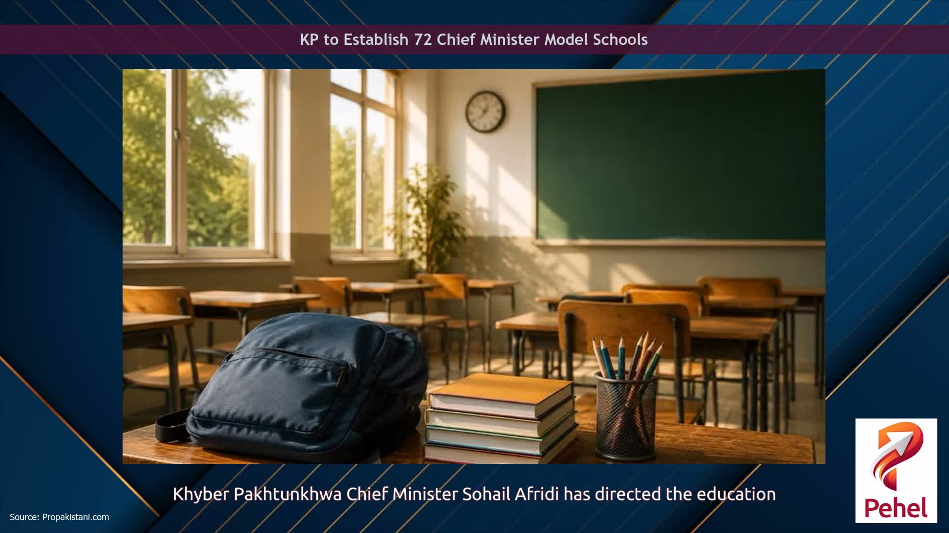 KP to Establish 72 Chief Minister Model Schools