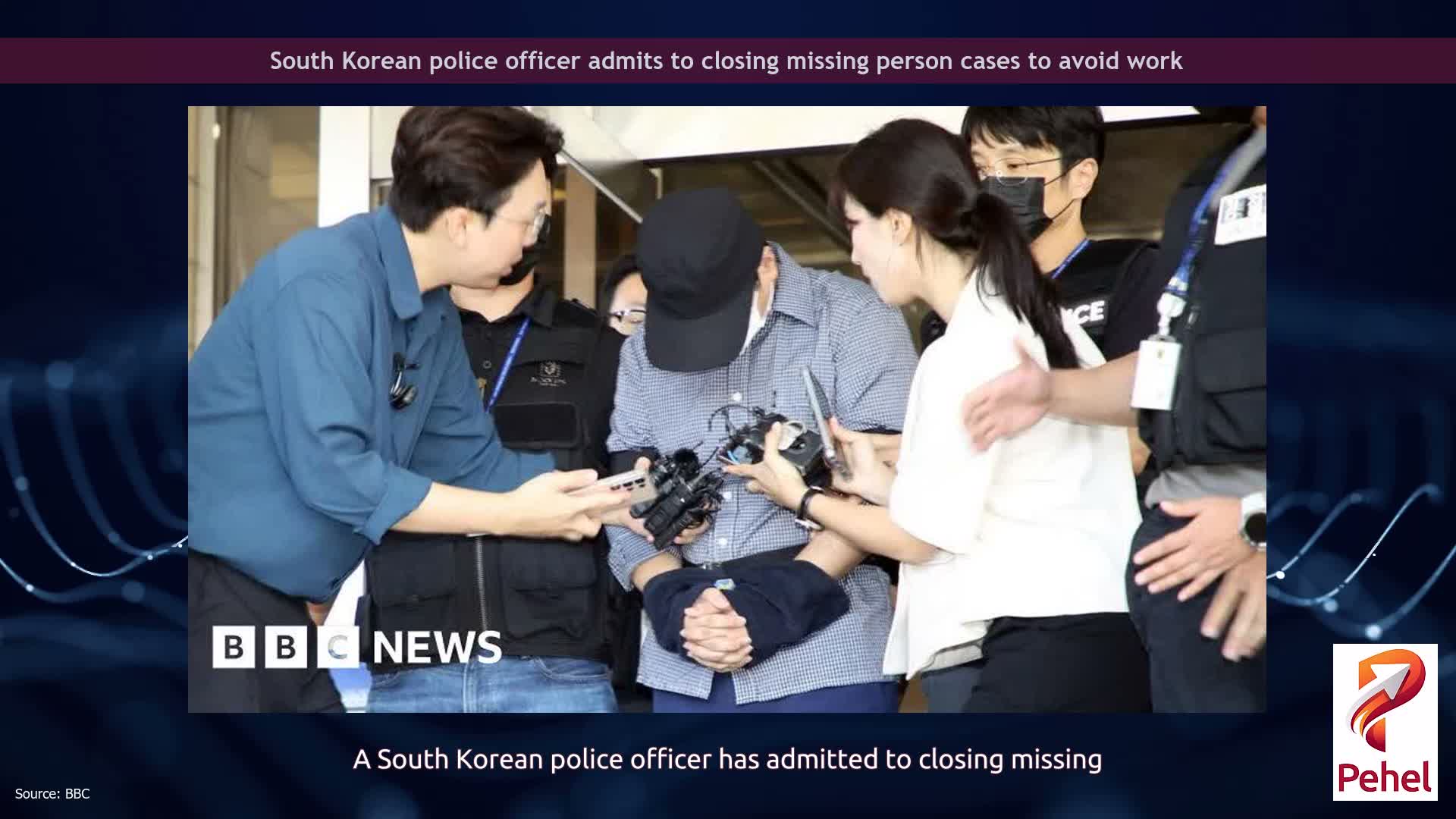 South Korean police officer admits to closing missing person cases to avoid work