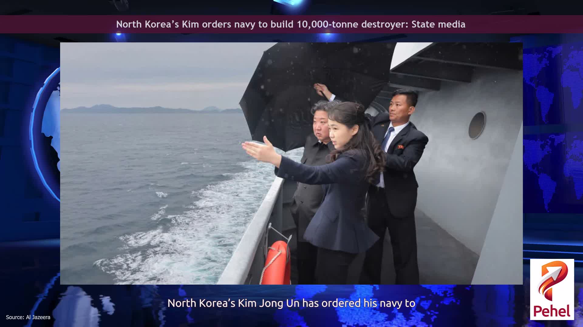 North Korea’s Kim orders navy to build 10,000-tonne destroyer: State media