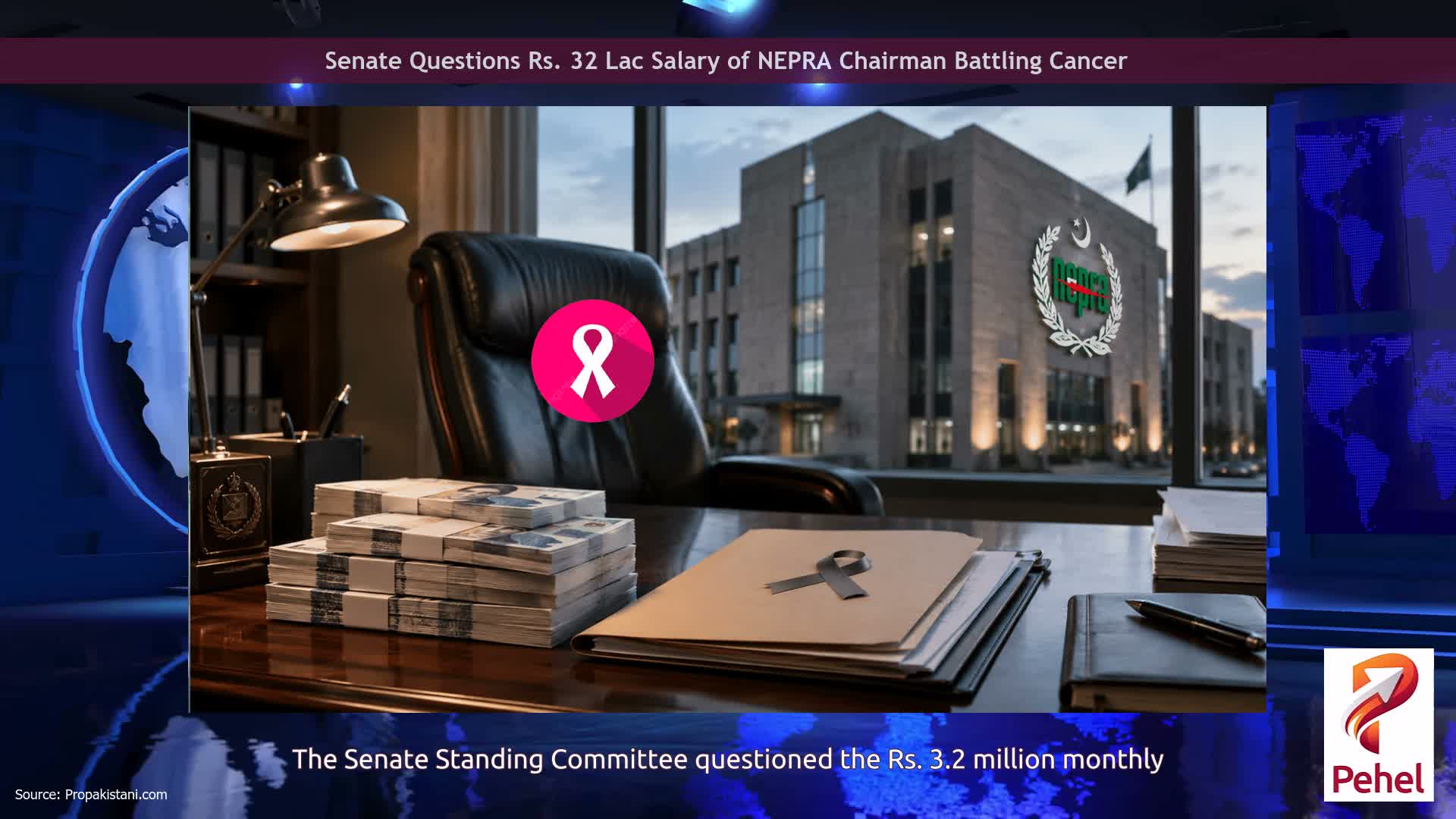 Senate Questions Rs. 32 Lac Salary of NEPRA Chairman Battling Cancer