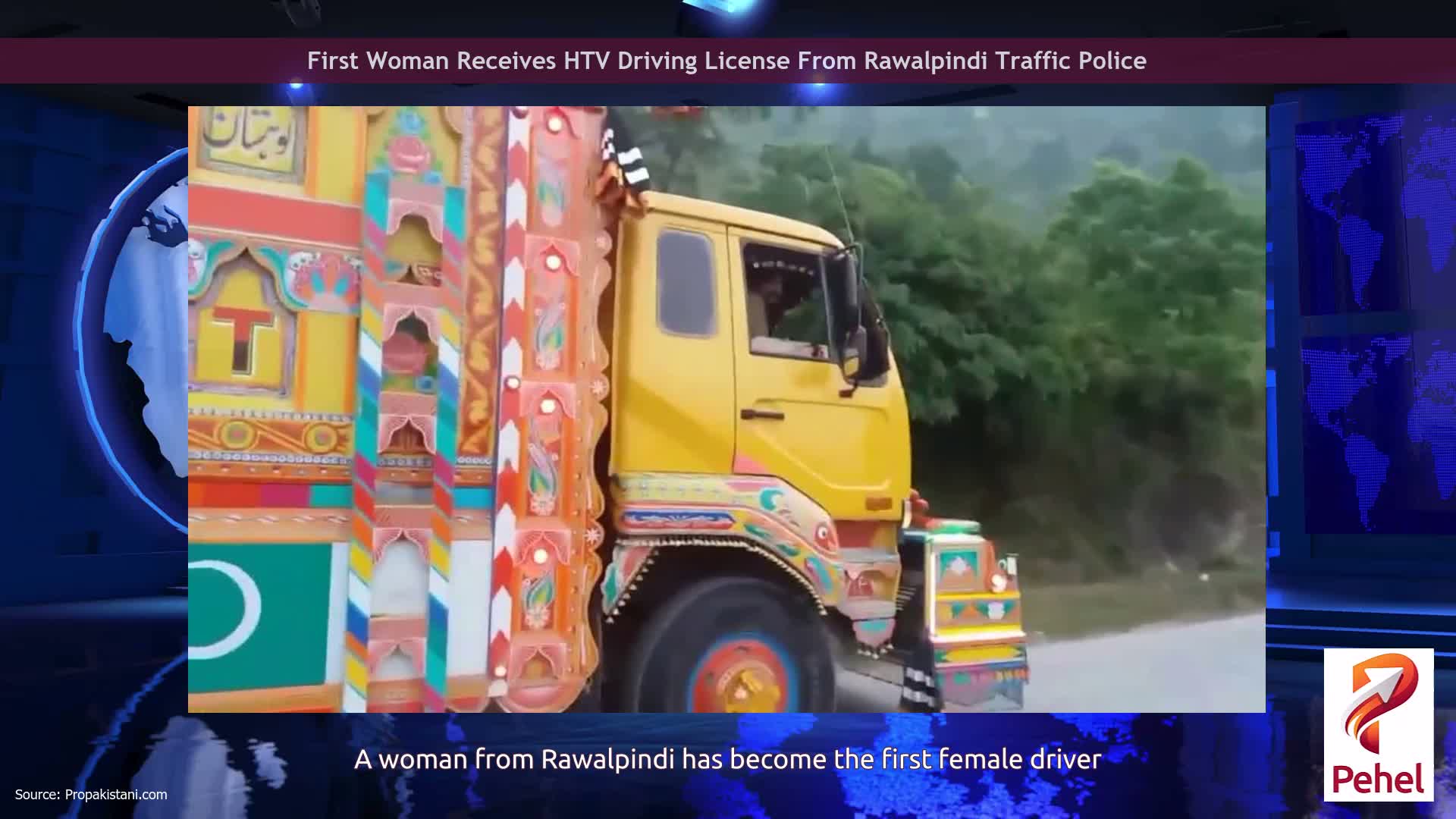First Woman Receives HTV Driving License From Rawalpindi Traffic Police