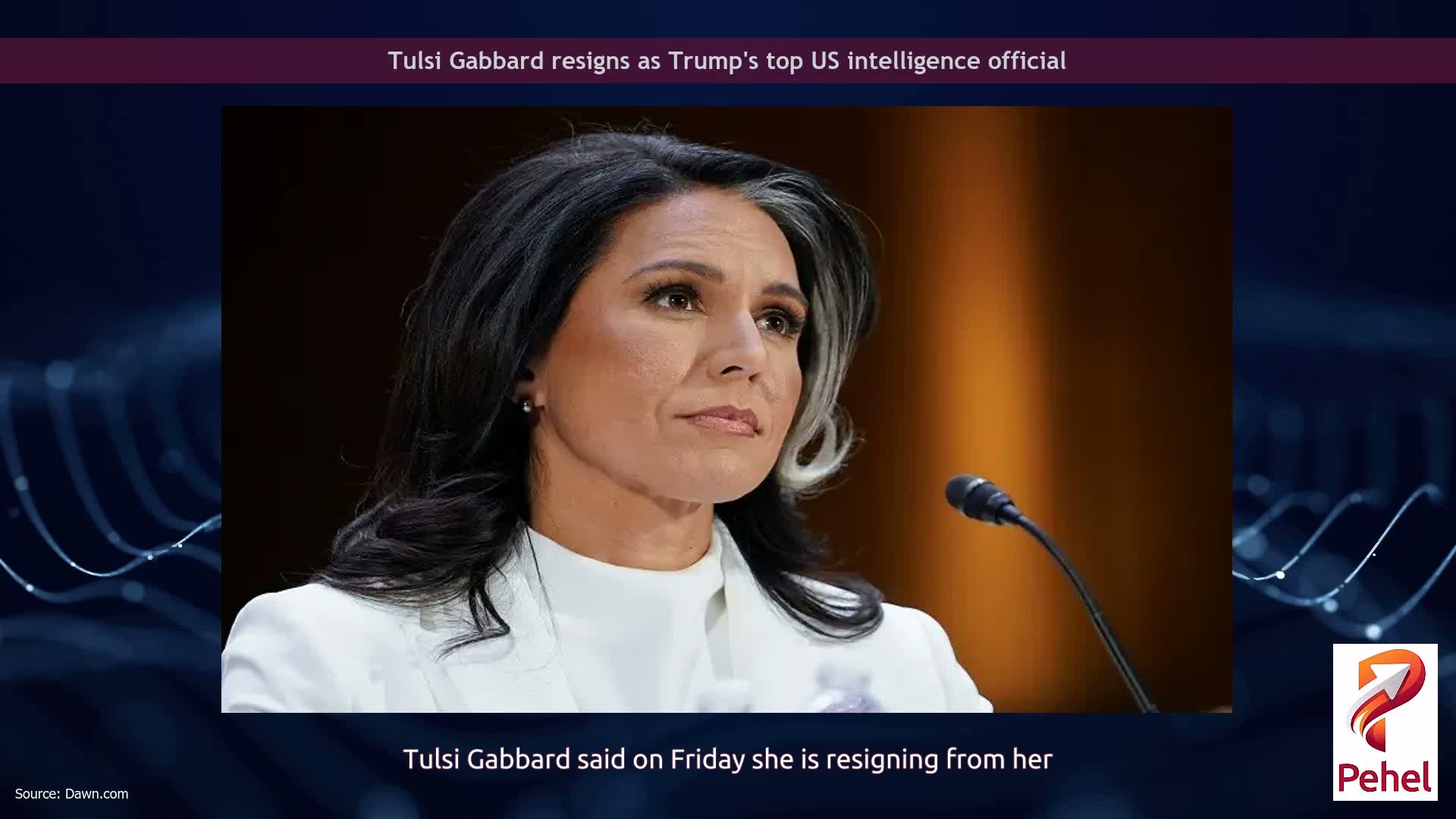 Tulsi Gabbard resigns as Trump's top US intelligence official
