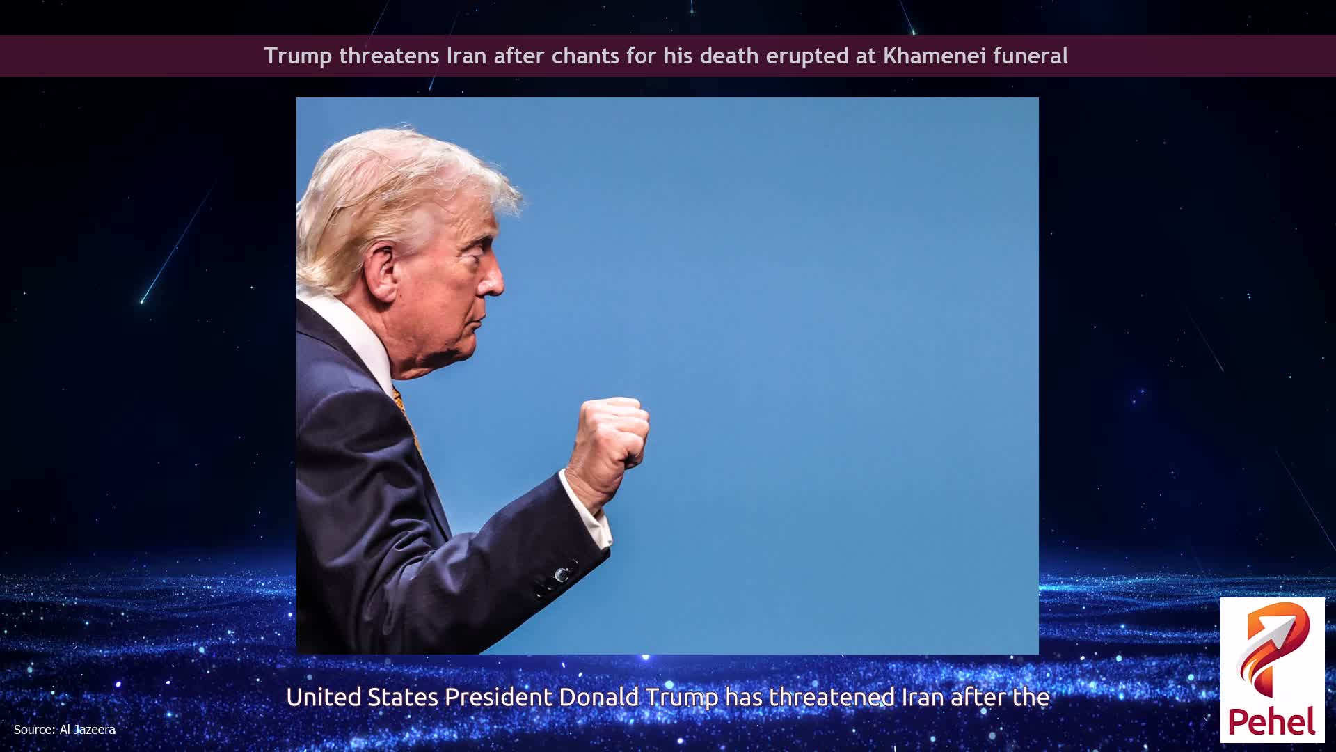 Trump threatens Iran after chants for his death erupted at Khamenei funeral