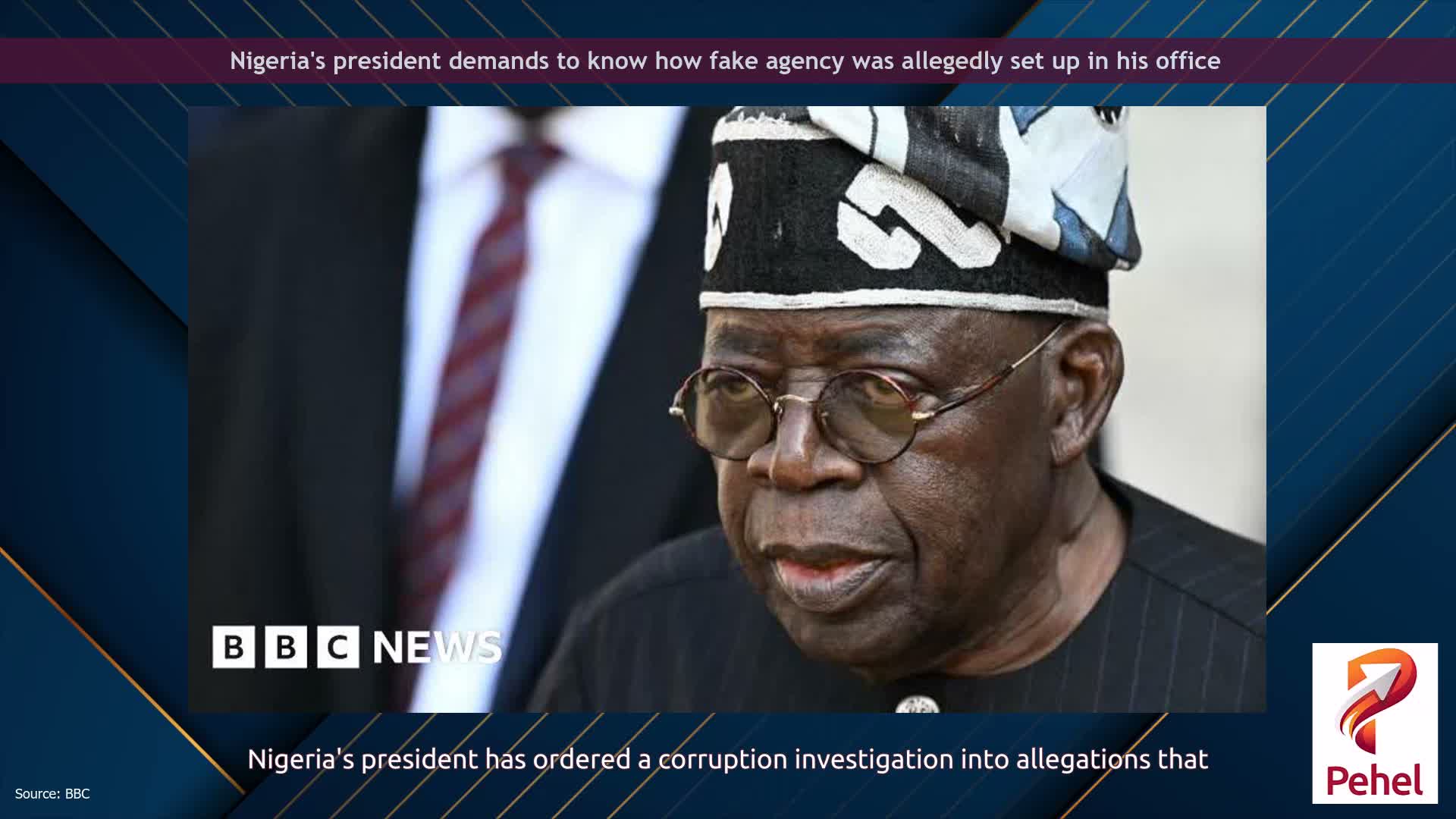 Nigeria's president demands to know how fake agency was allegedly set up in his office