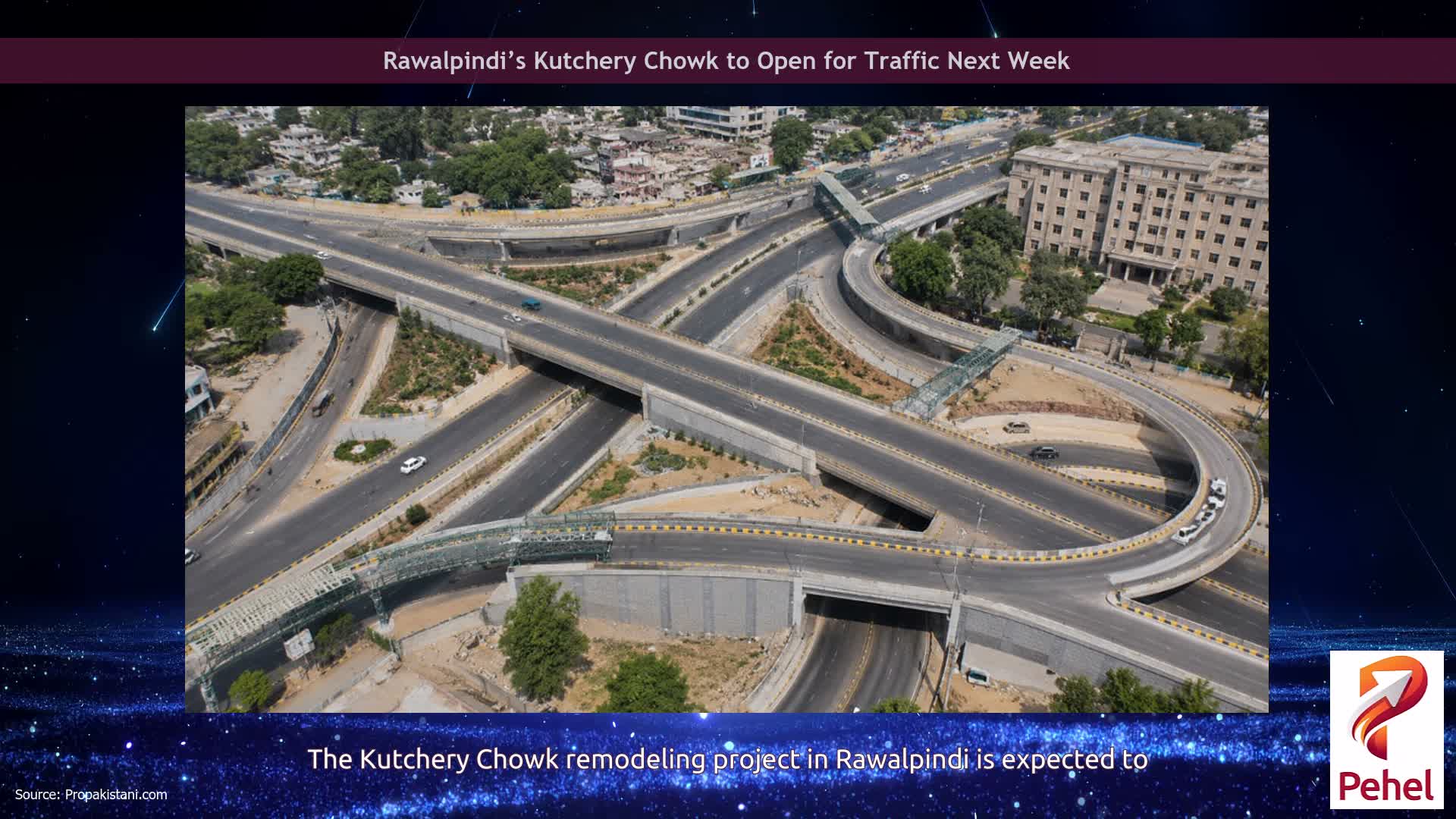 Rawalpindi’s Kutchery Chowk to Open for Traffic Next Week
