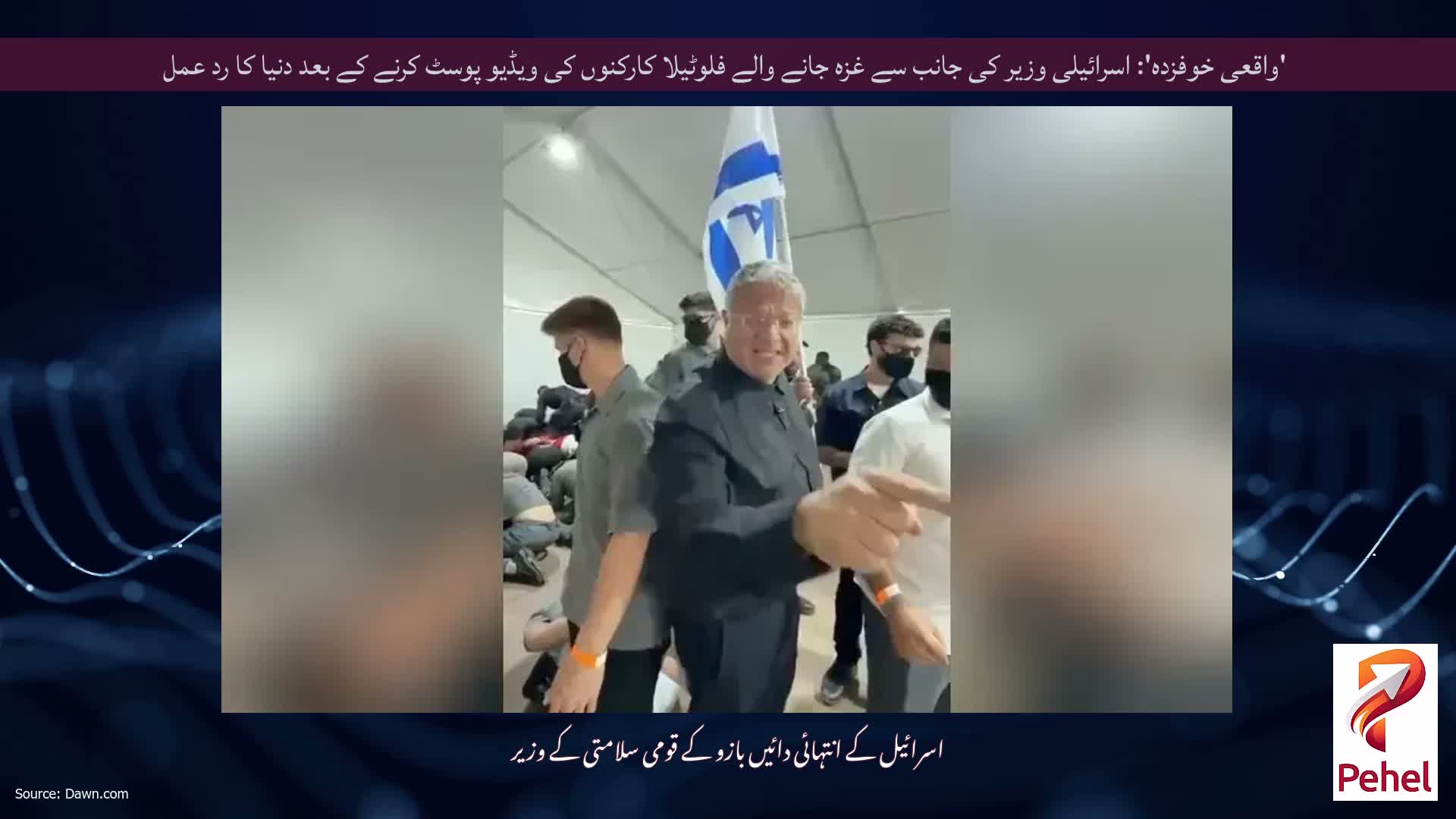 'واقعی خوفزدہ': اسرائیلی وزیر کی جانب سے غزہ جانے والے فلوٹیلا کارکنوں کی ویڈیو پوسٹ کرنے کے بعد دنیا کا رد عمل