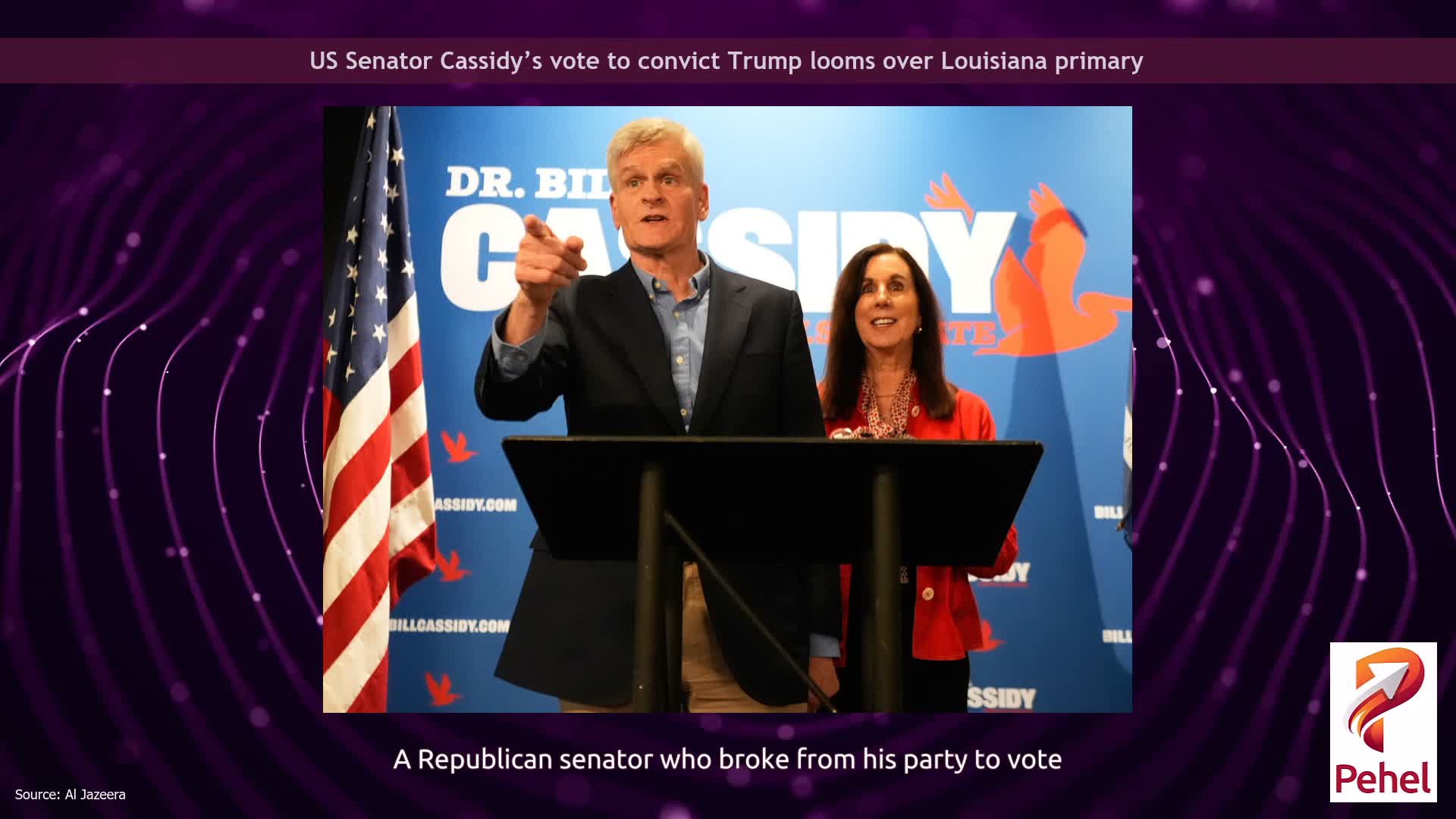 US Senator Cassidy’s vote to convict Trump looms over Louisiana primary