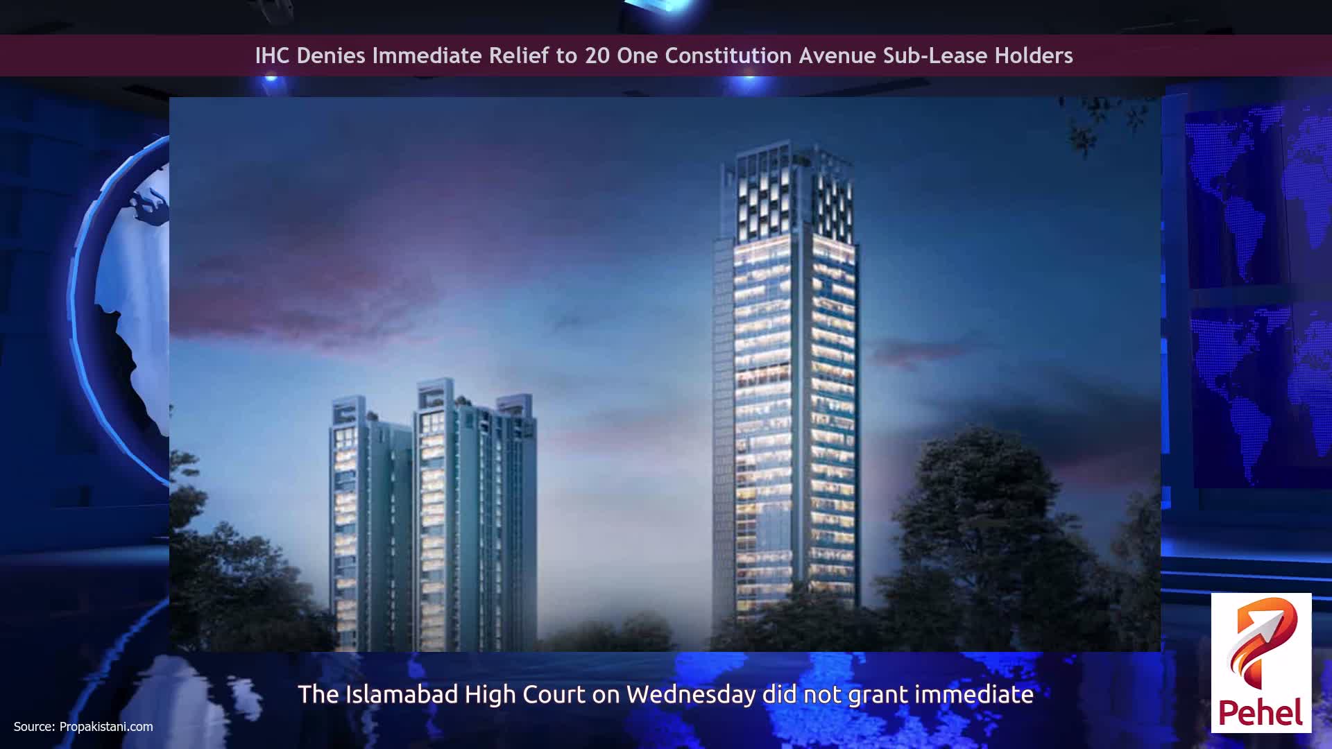 IHC Denies Immediate Relief to 20 One Constitution Avenue Sub-Lease Holders