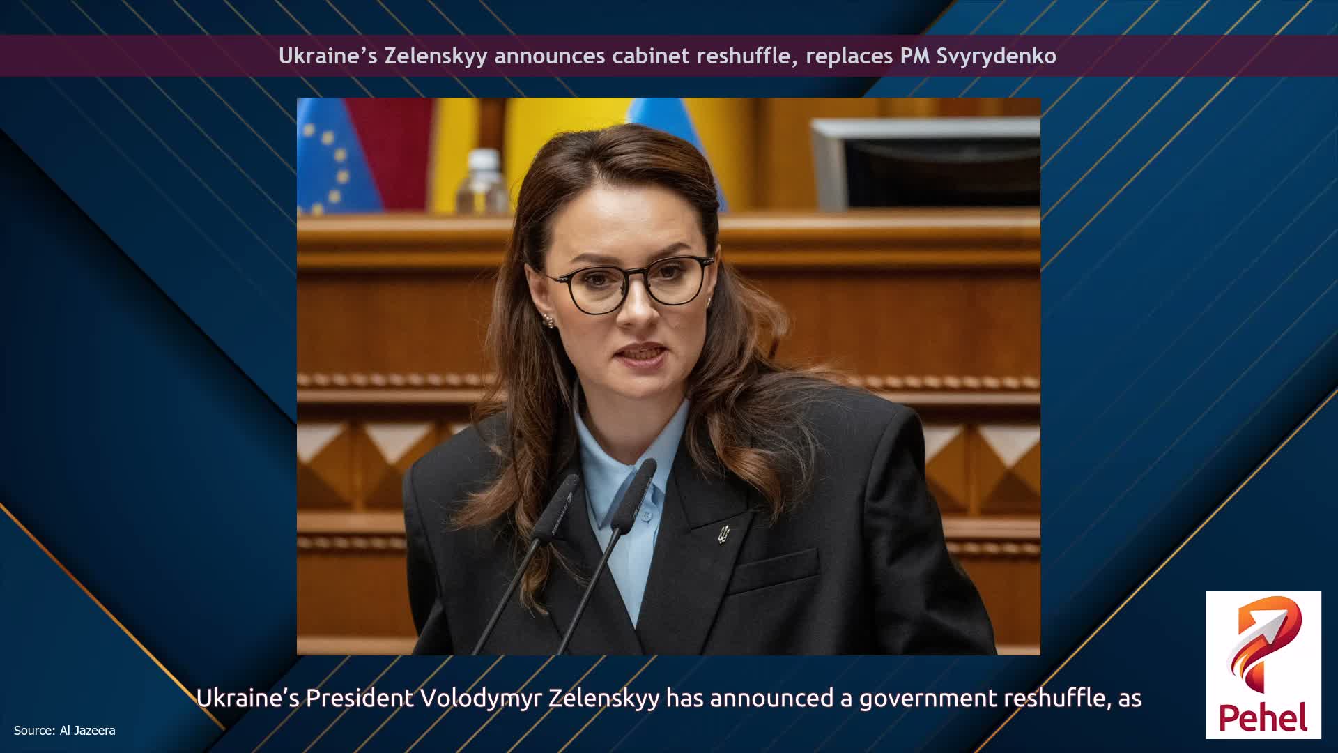 Ukraine’s Zelenskyy announces cabinet reshuffle, replaces PM Svyrydenko