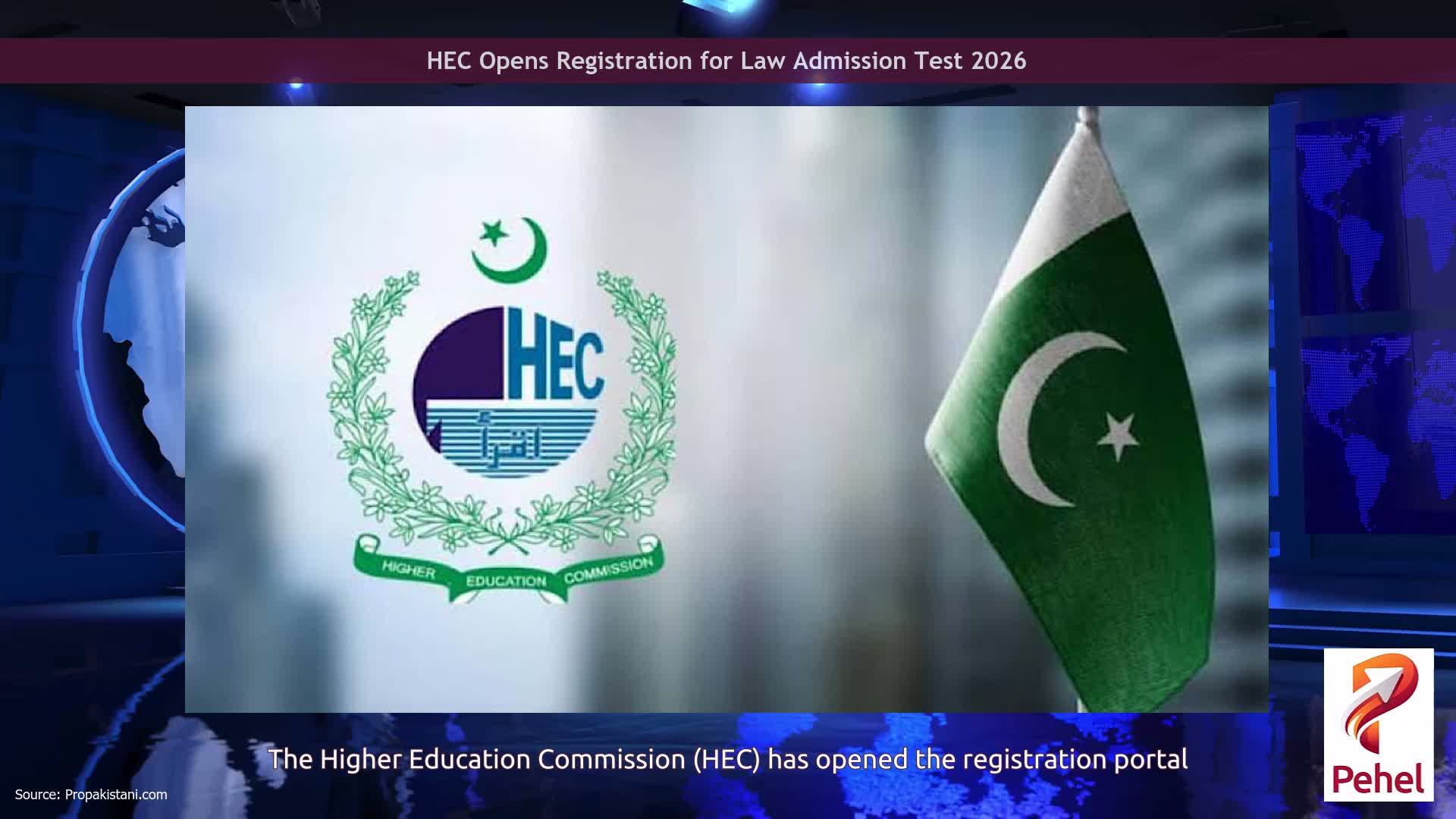 HEC Opens Registration for Law Admission Test 2026