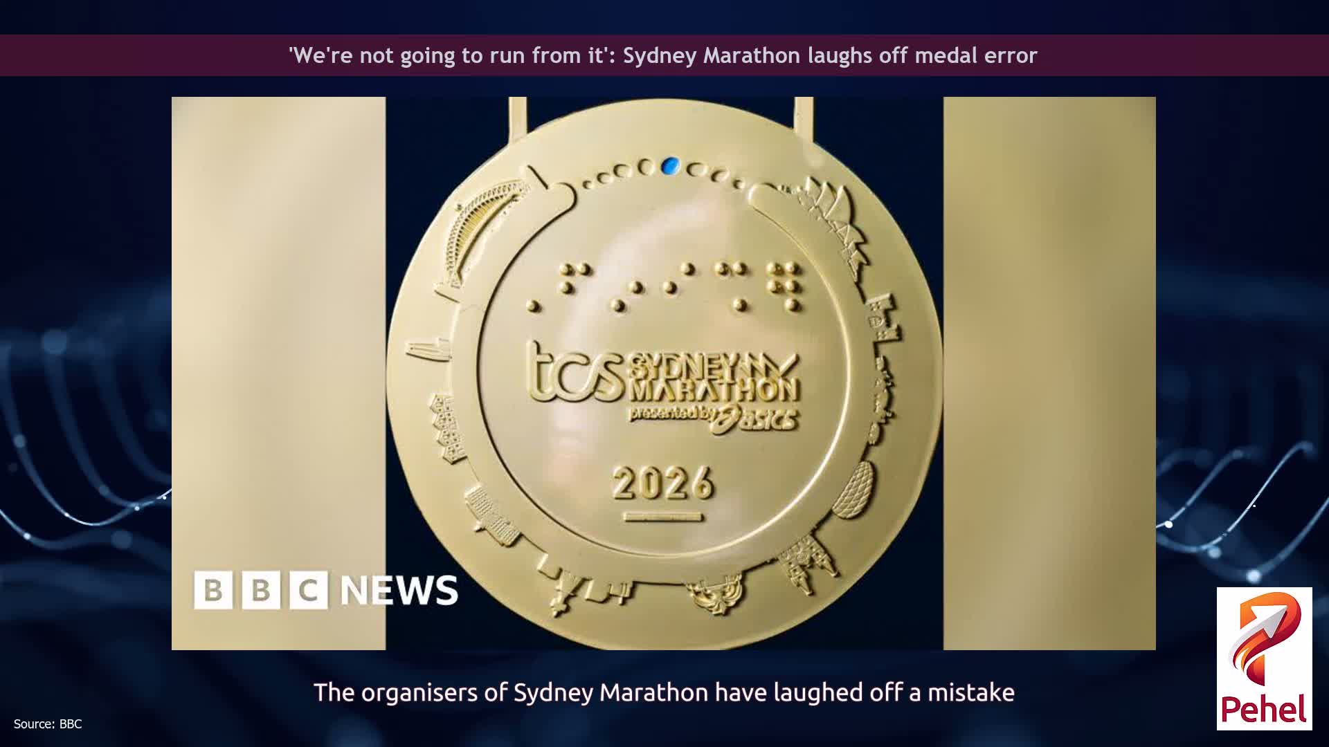 'We're not going to run from it': Sydney Marathon laughs off medal error