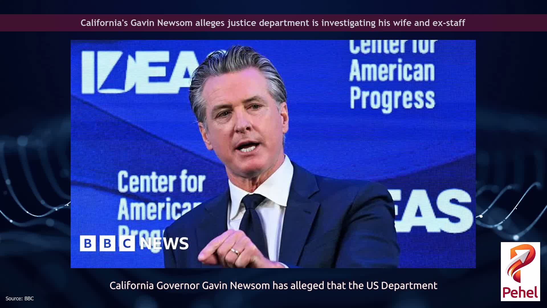 California's Gavin Newsom alleges justice department is investigating his wife and ex-staff