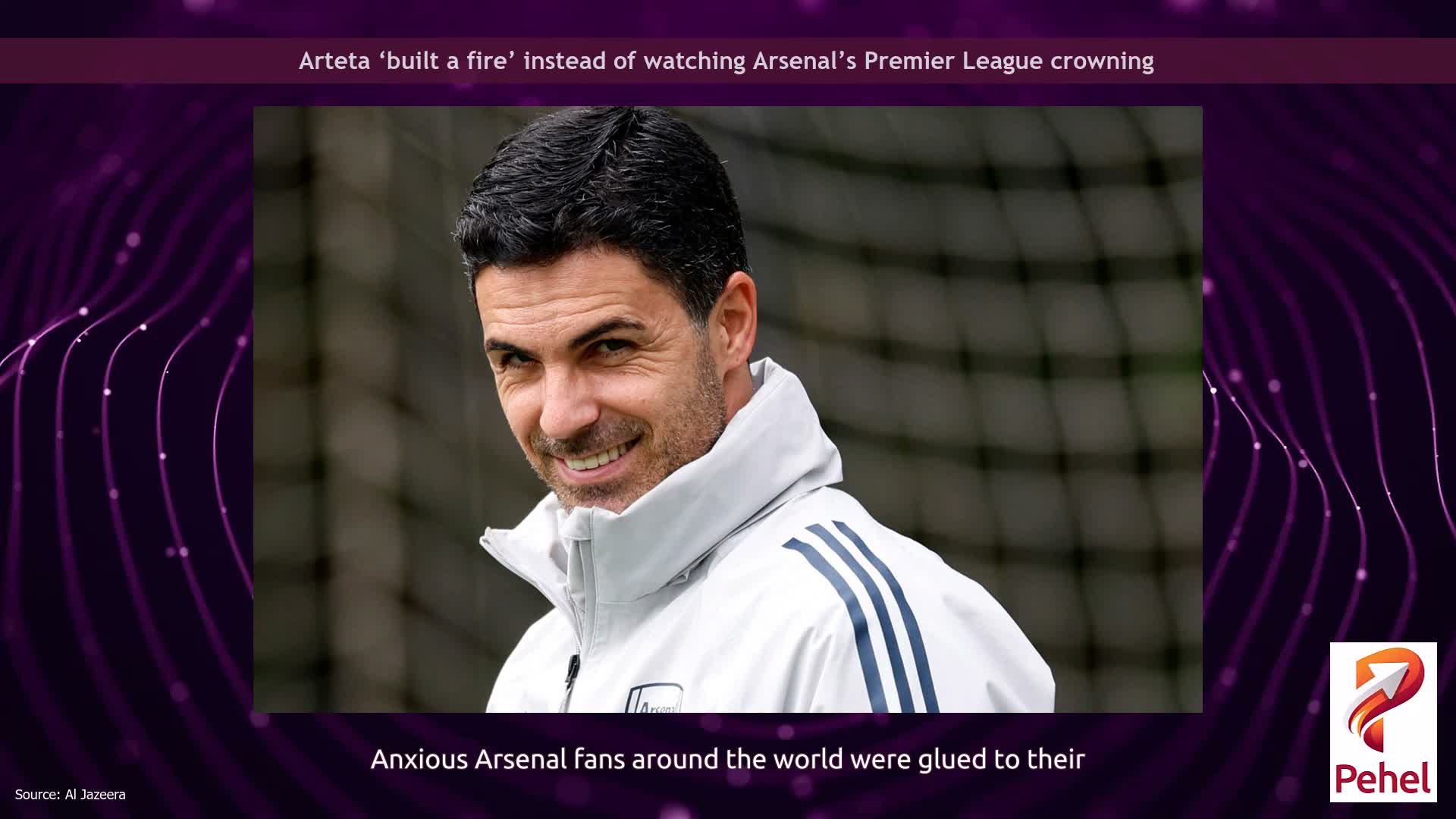 Arteta ‘built a fire’ instead of watching Arsenal’s Premier League crowning