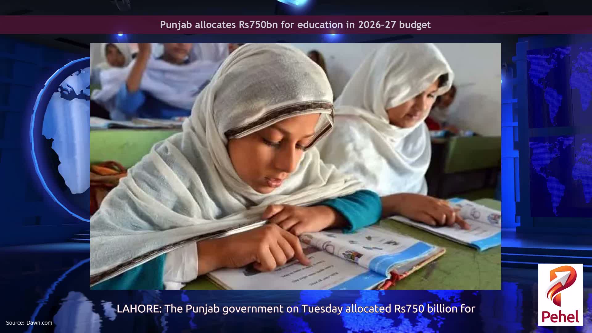 Punjab allocates Rs750bn for education in 2026–27 budget