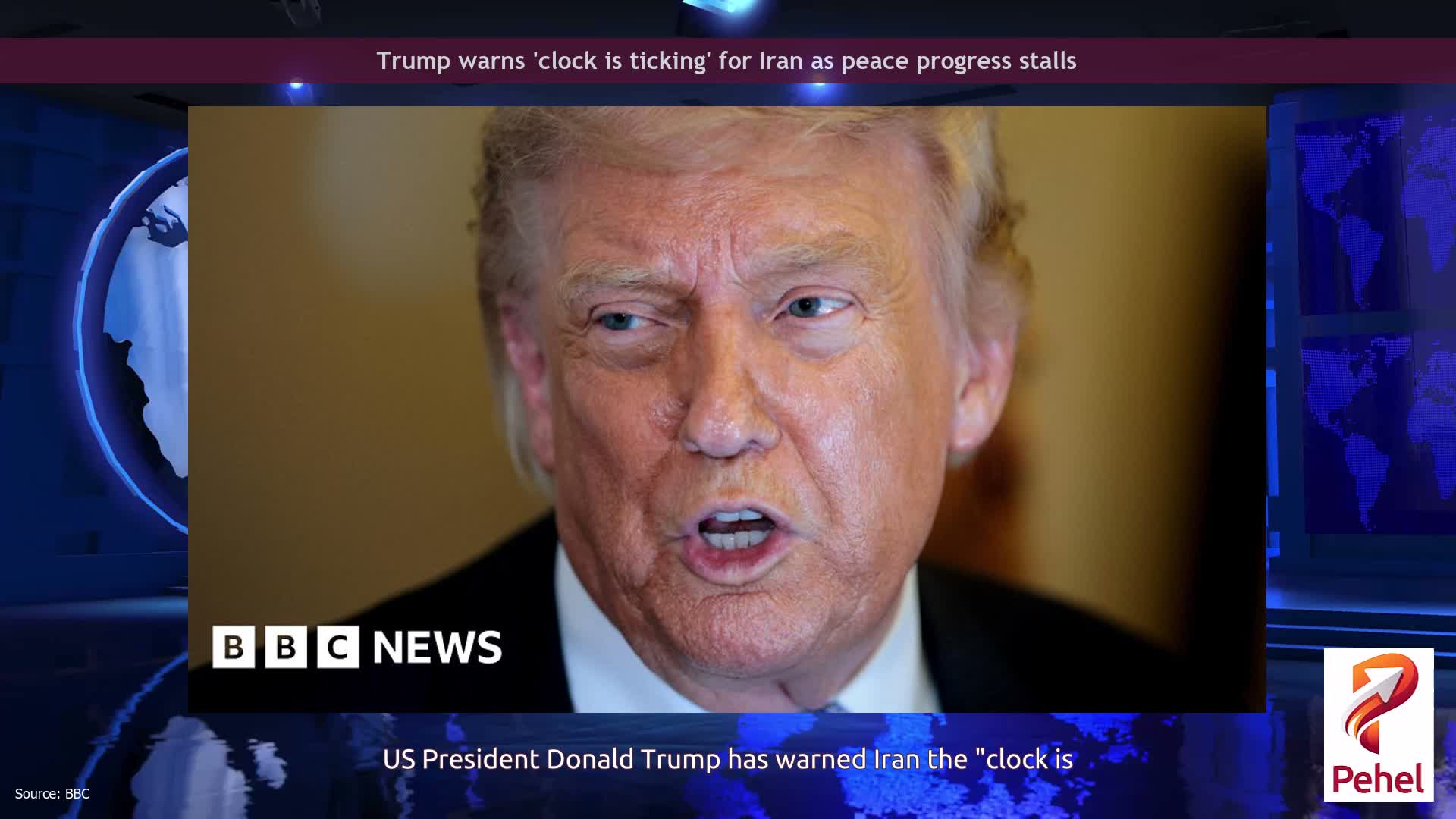 Trump warns 'clock is ticking' for Iran as peace progress stalls