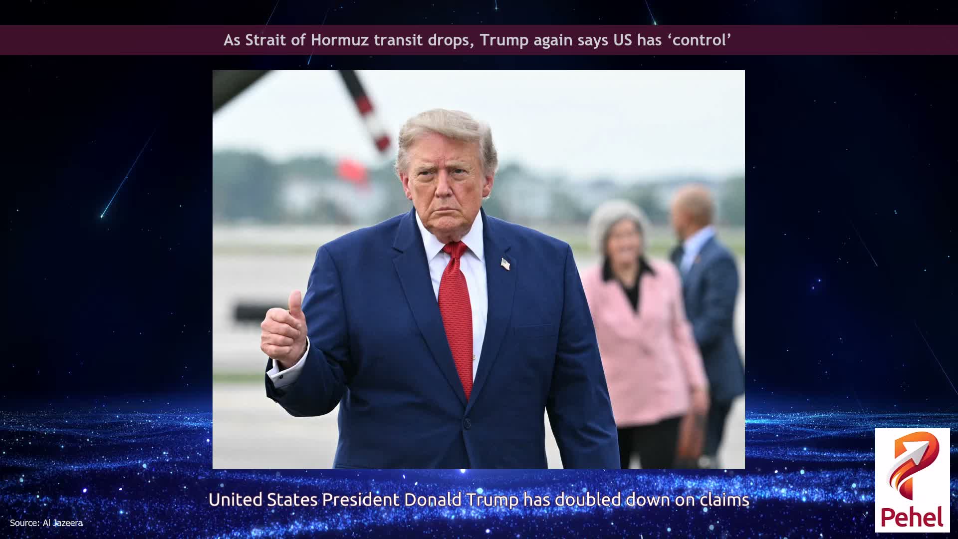 As Strait of Hormuz transit drops, Trump again says US has ‘control’
