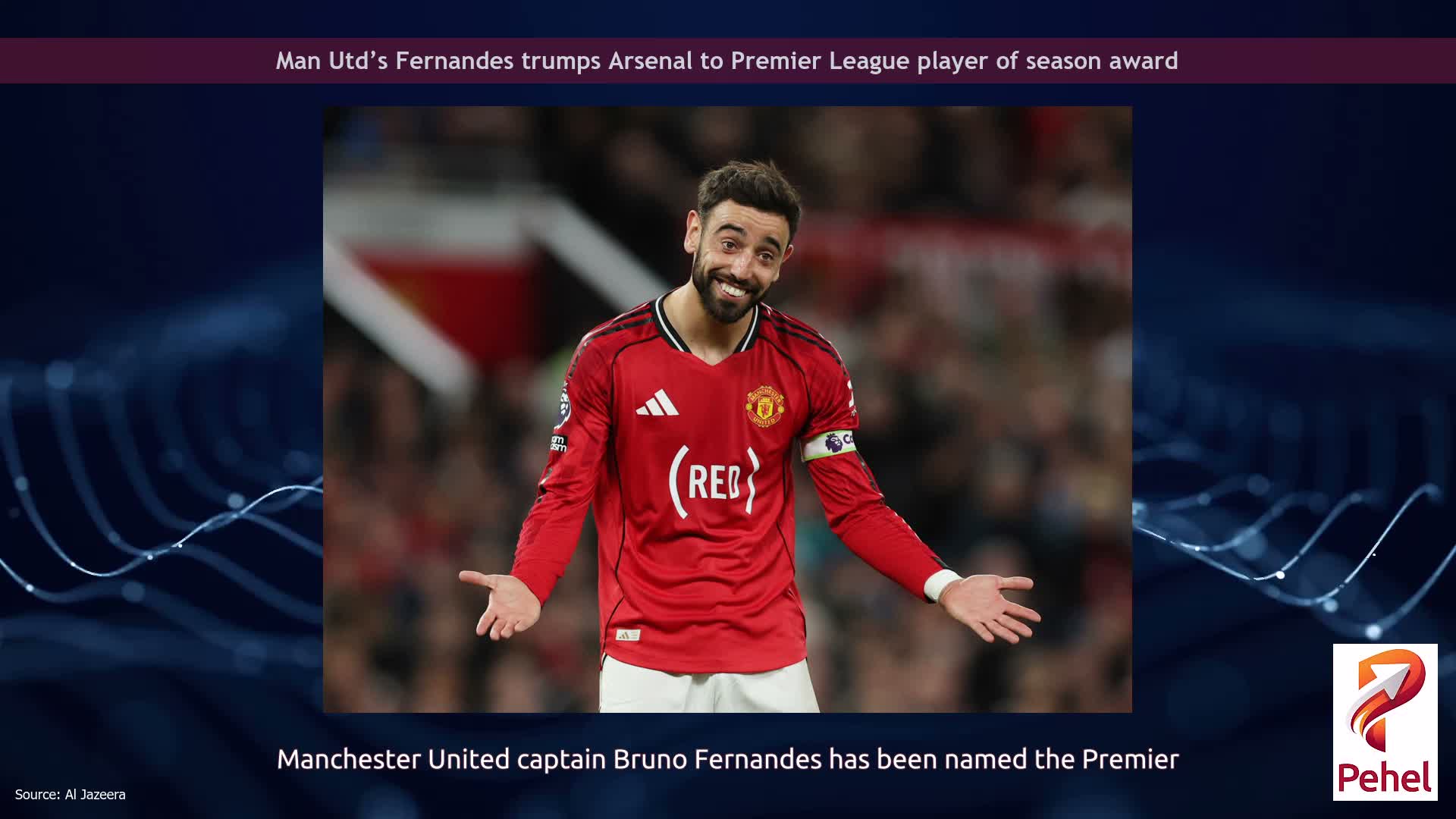 Man Utd’s Fernandes trumps Arsenal to Premier League player of season award